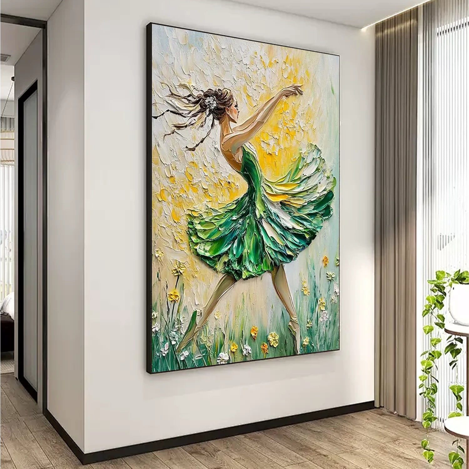Abstract Portrait Textured Wall Art #AP056