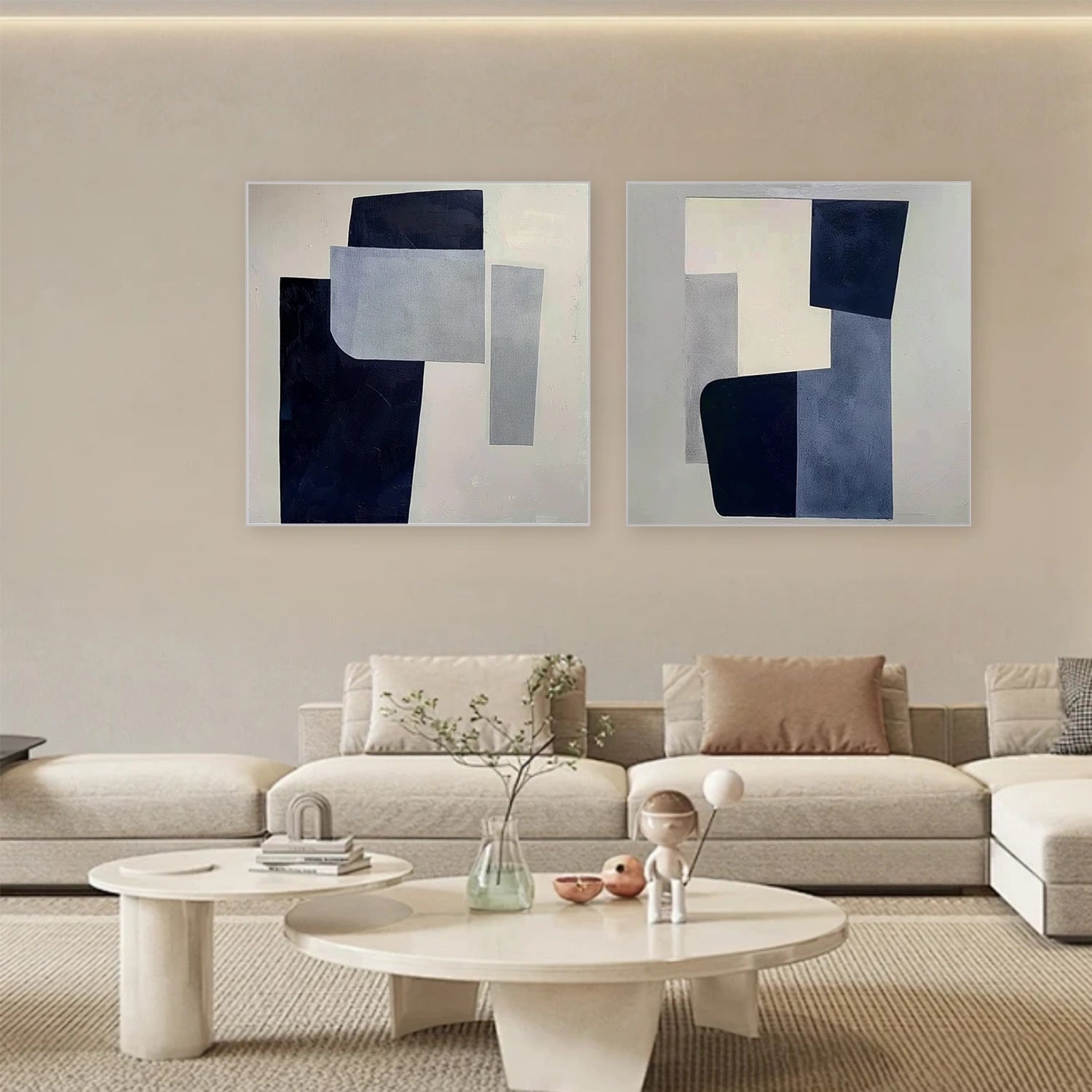 Abstract Canvas Art Set of 2 #WS632