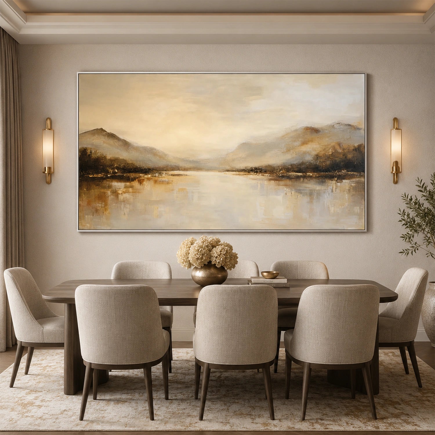 Abstract Mountain Canvas Art #MM407