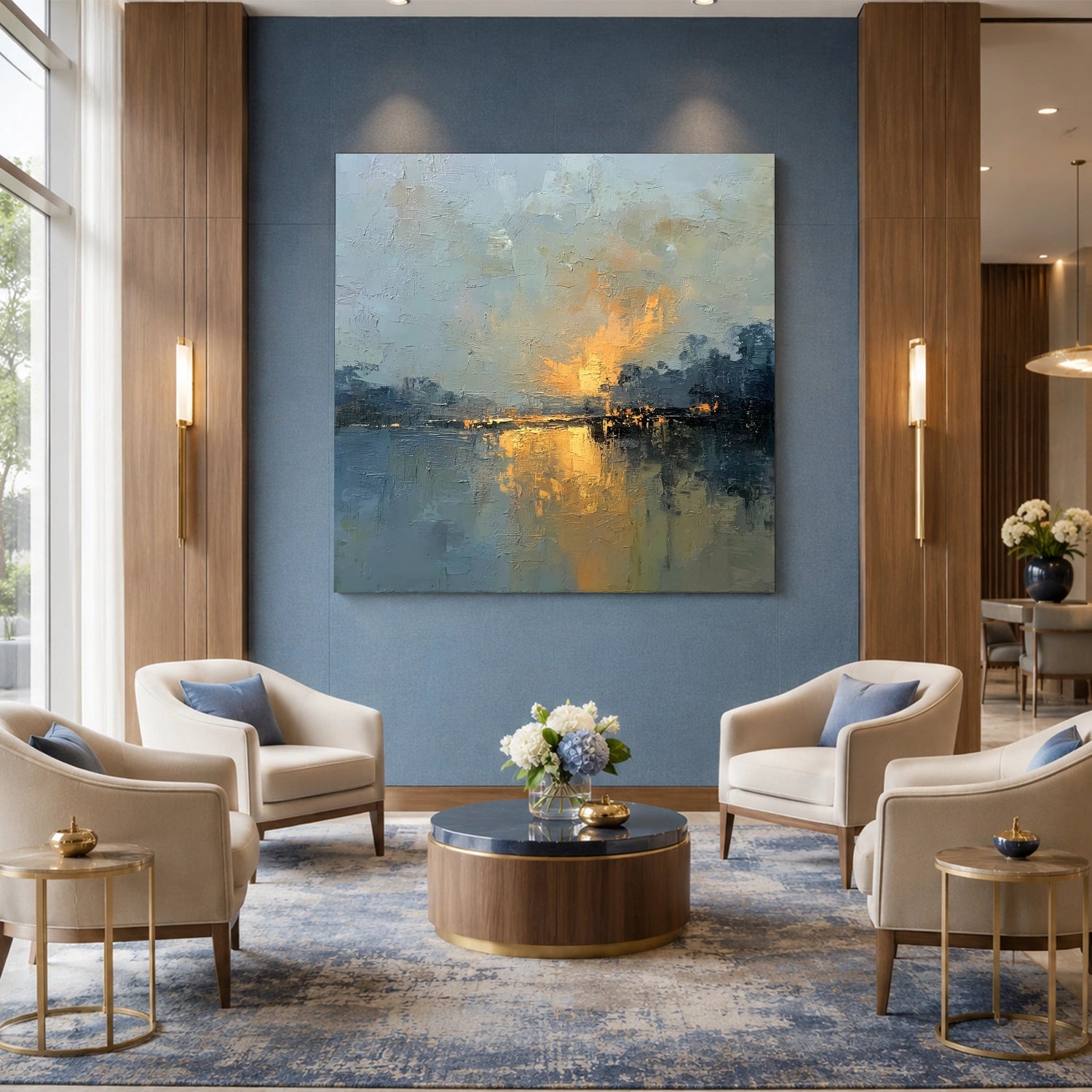 Sea & Sky Abstract Wall Art #MS338