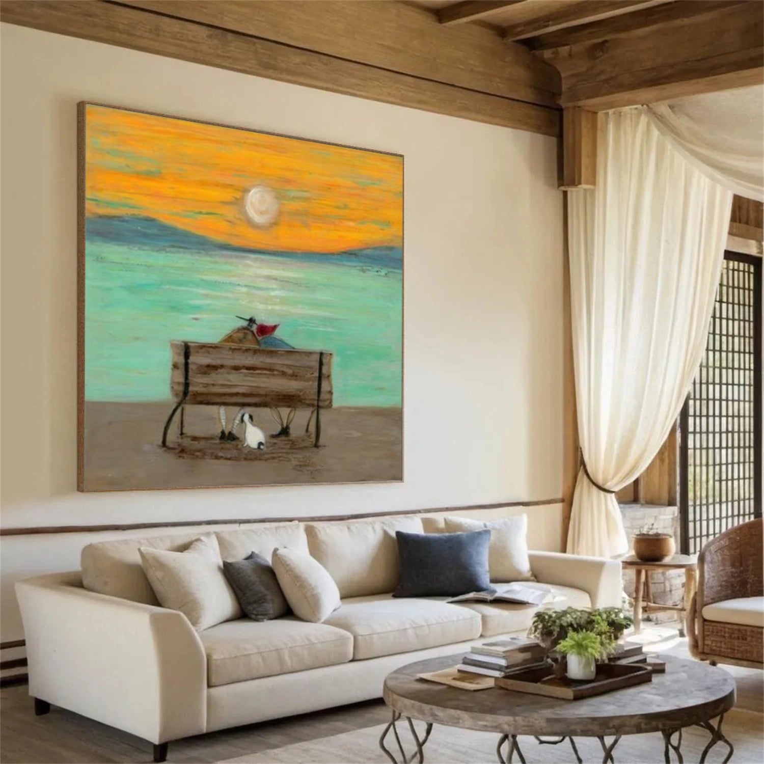 Sea & Sky Abstract Wall Art #MS170