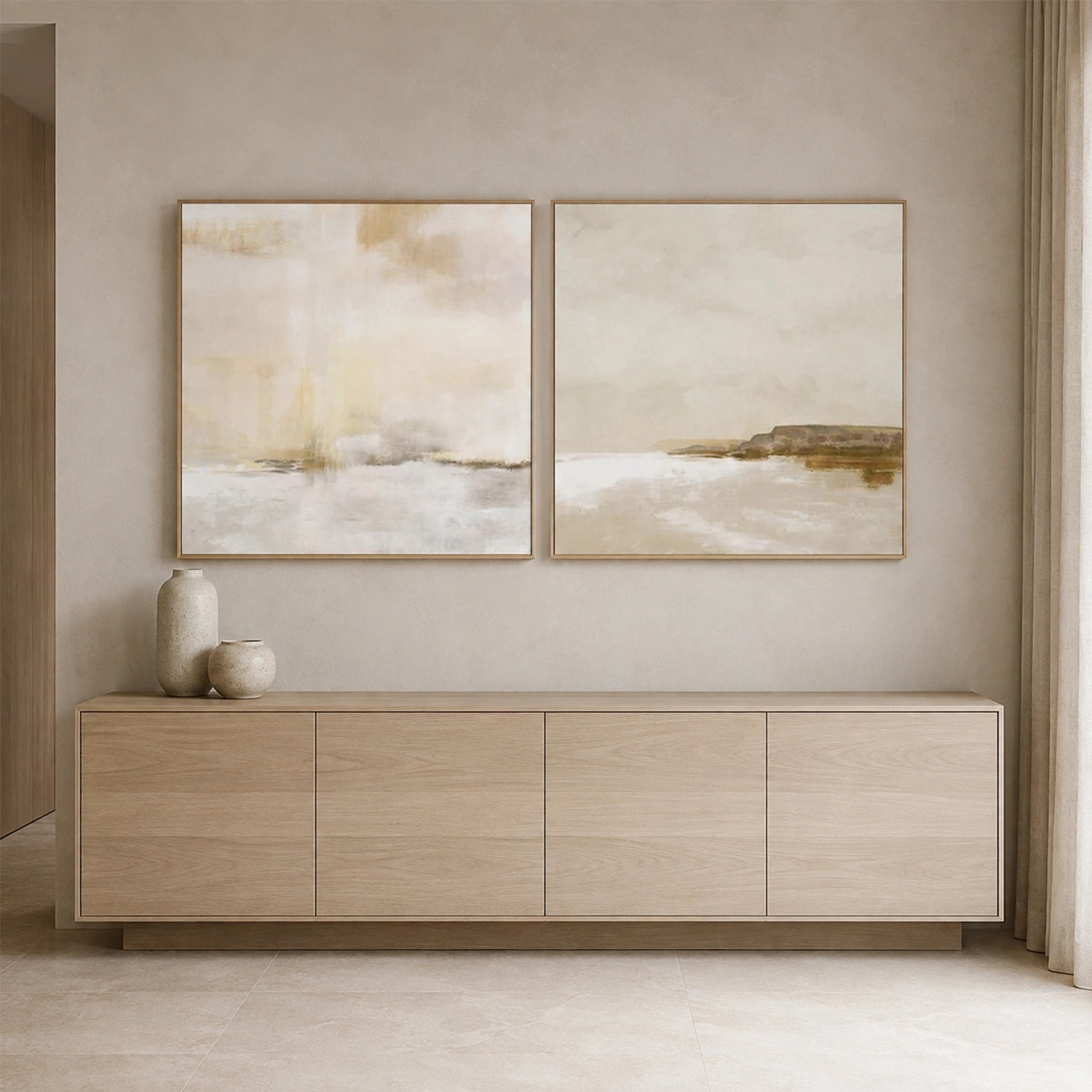 Sea & Sky Abstract Wall Art Set of 2 #MS363