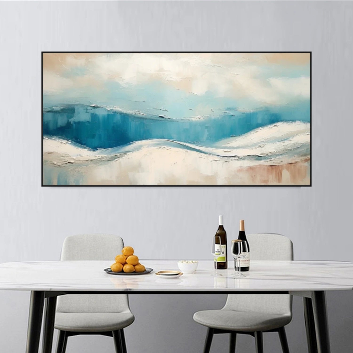Sea & Sky Abstract Textured Wall Art #MS180