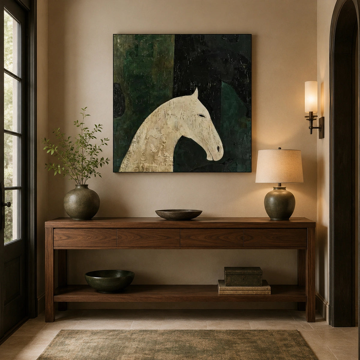 Abstract Animal Horse Wall Art #AL228