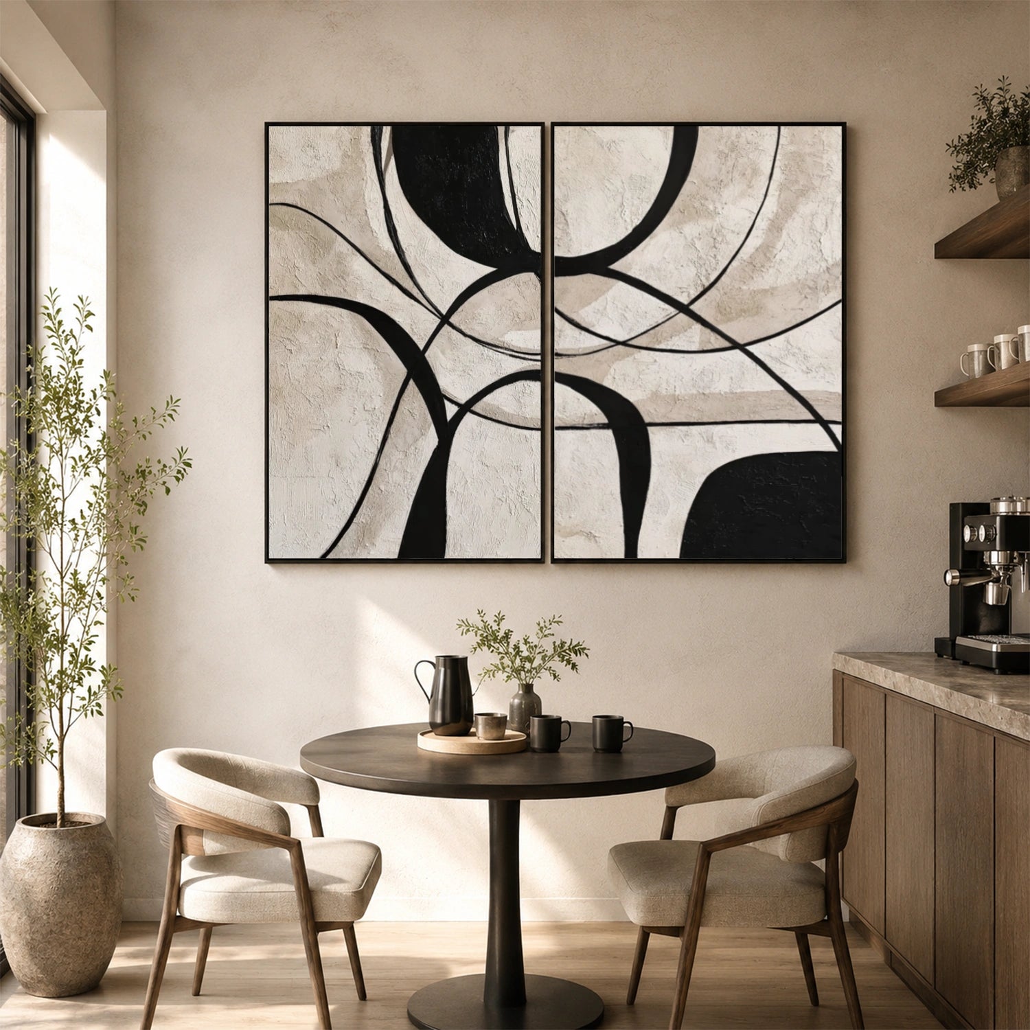 Wabi Sabi Canvas Art Set of 2 #WS1106