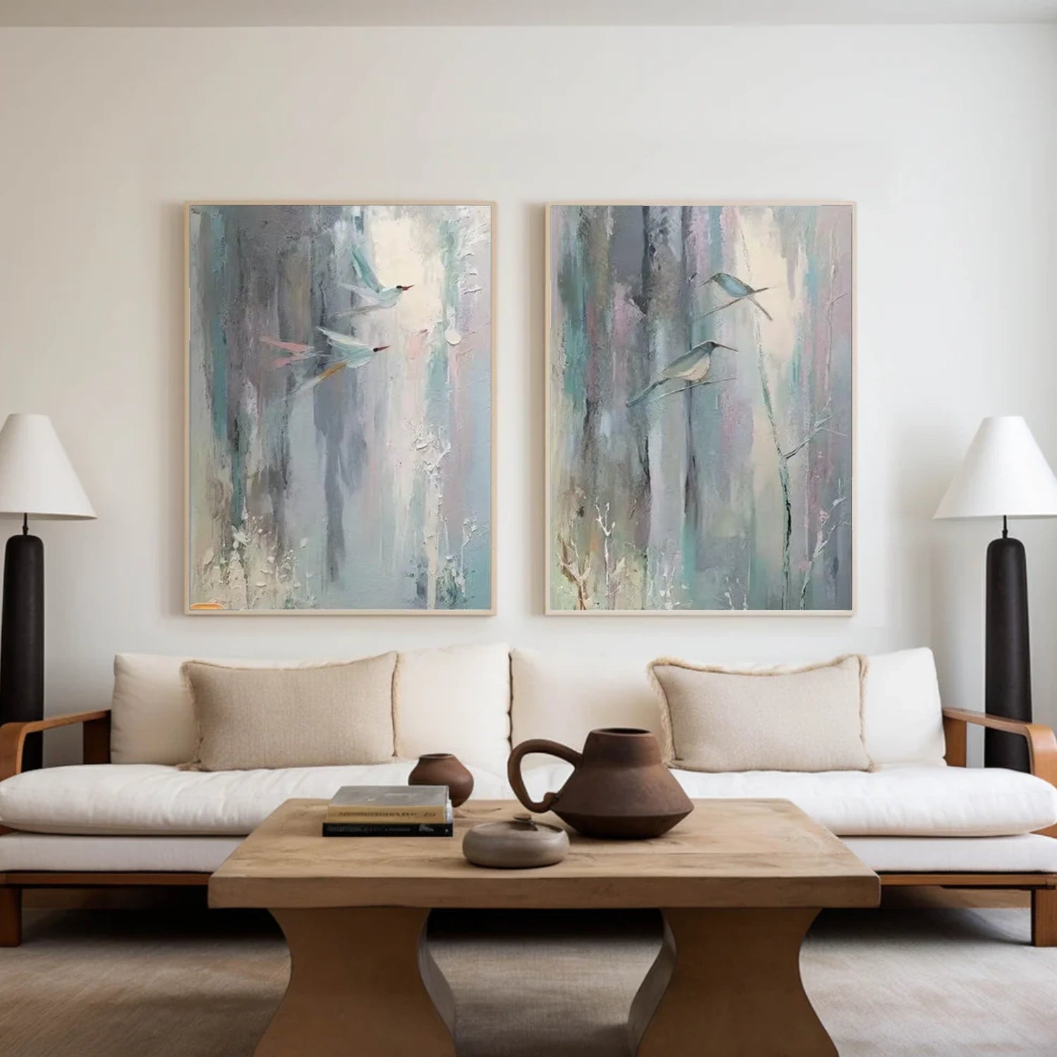 Abstract Animal Wall Art Set of 2 #AL151