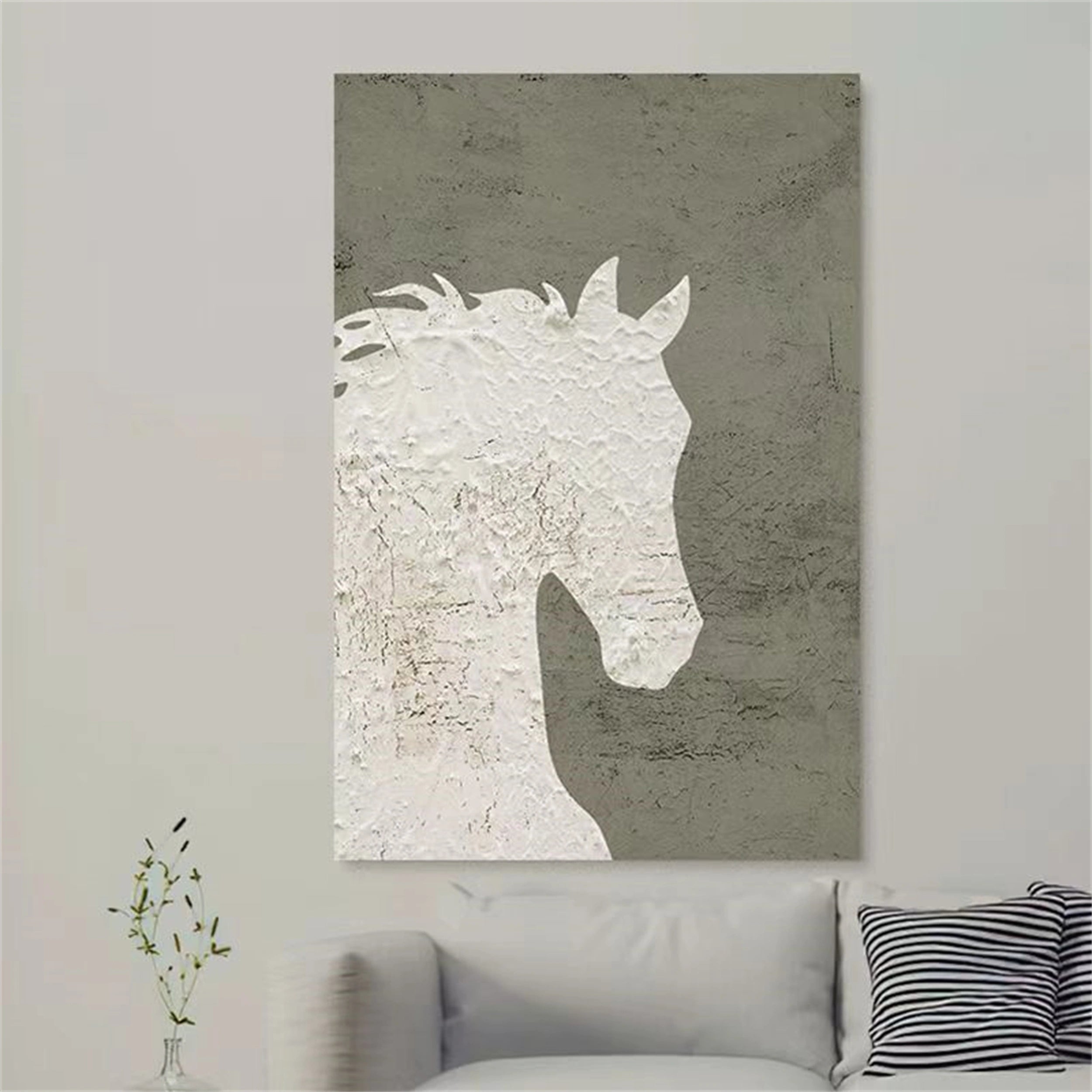 Colorful Horse Abstract Animal Wall Art #AL043