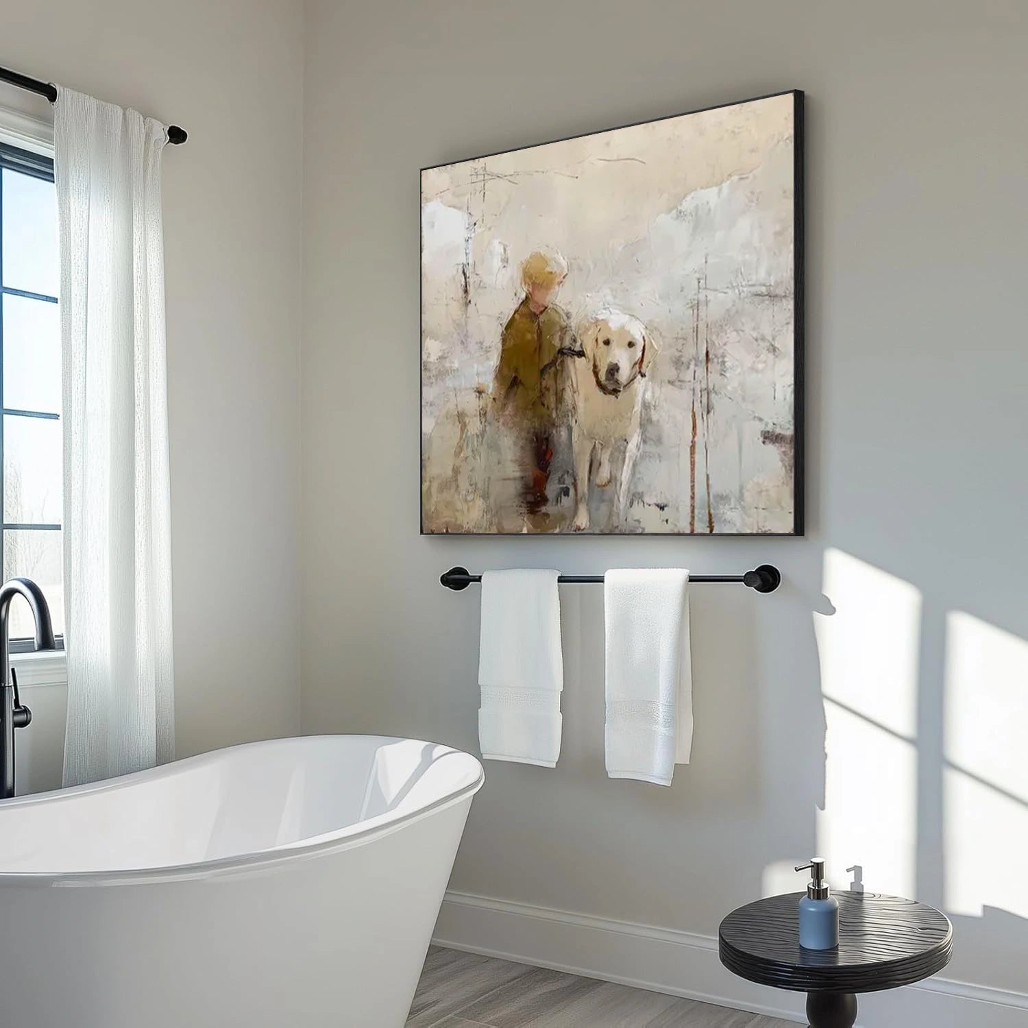 Abstract Animal Dog Wall Art #AL160