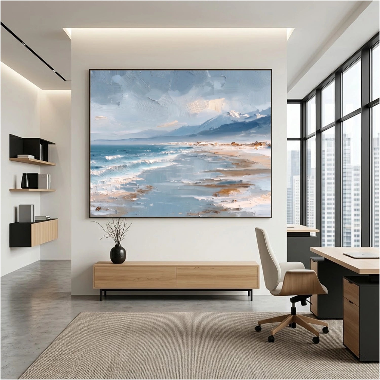 Sea & Sky Abstract Wall Art #MS317