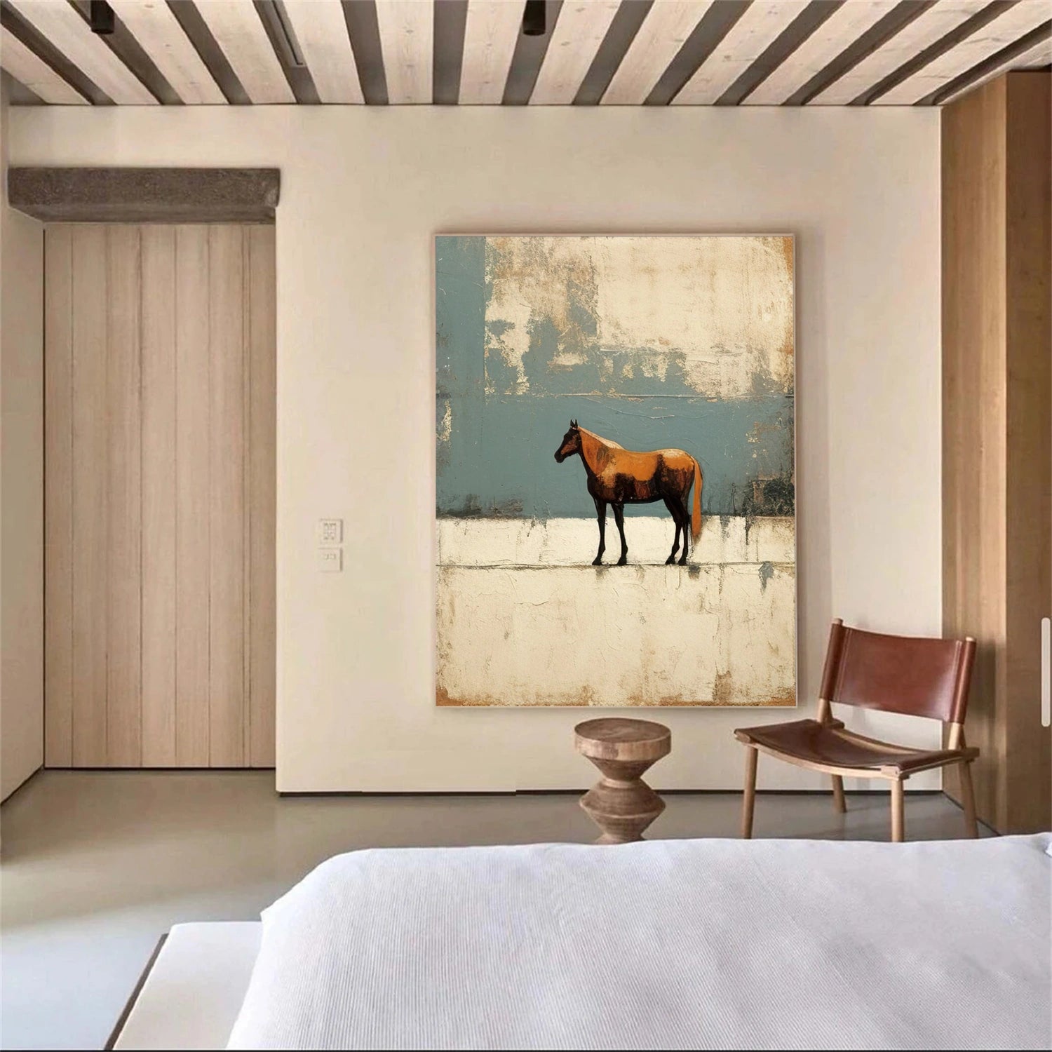 Abstract Animal Horse Wall Art #AL109