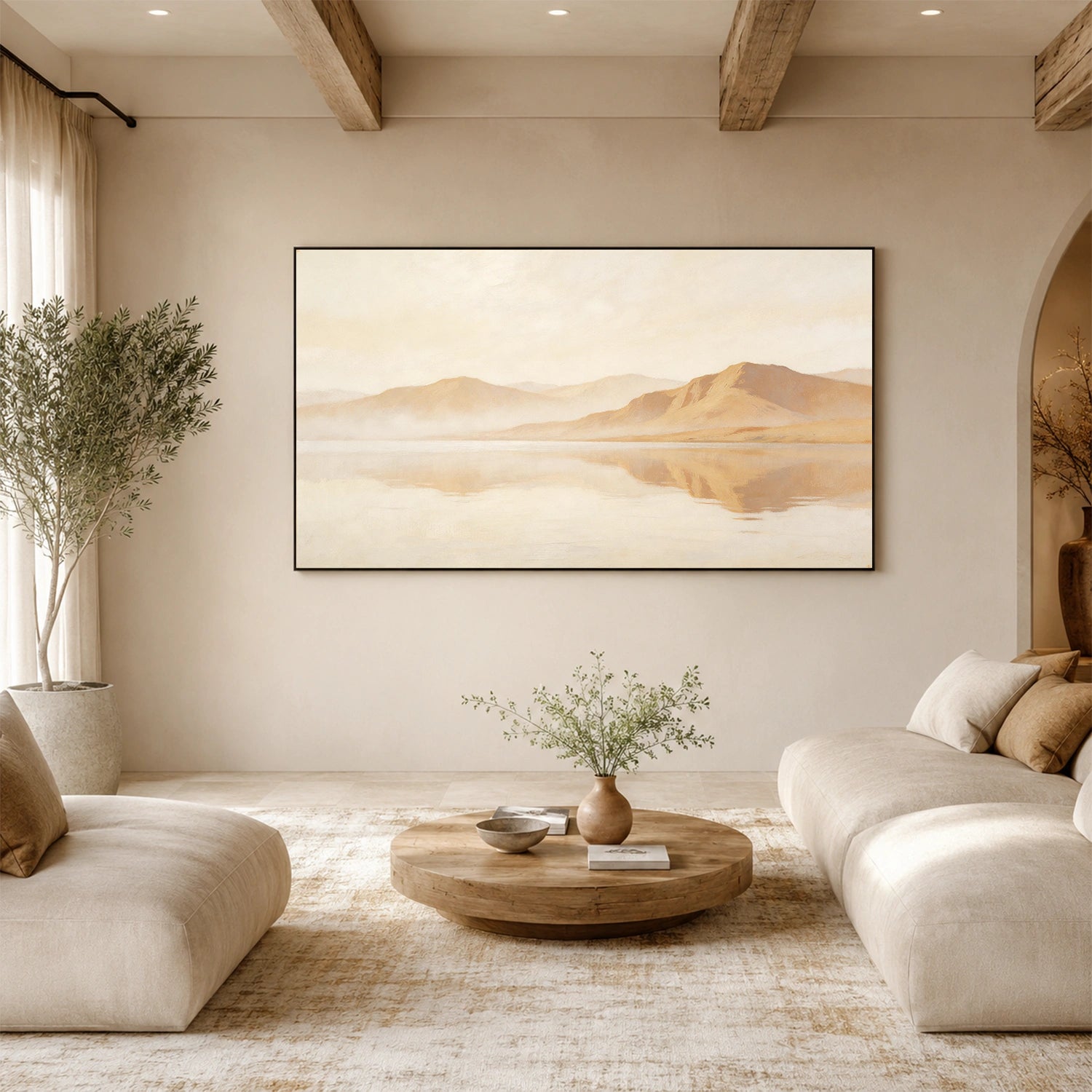 Abstract Mountain Canvas Art #MM413