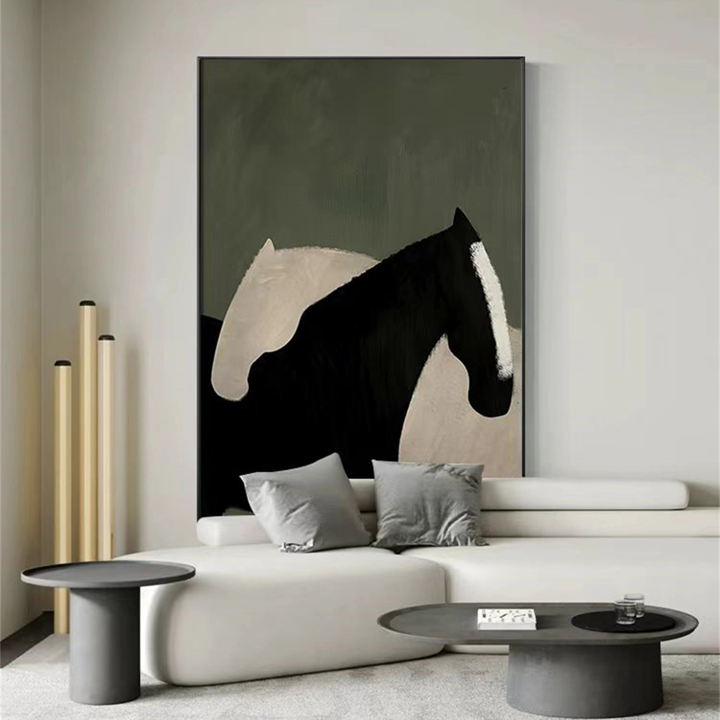 Colorful Horse Abstract Animal Wall Art #AL033