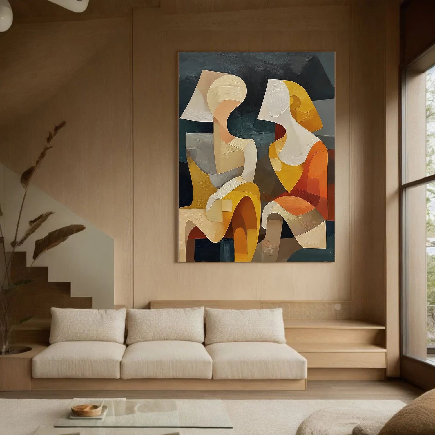 Abstract Portrait Wall Art #AP075