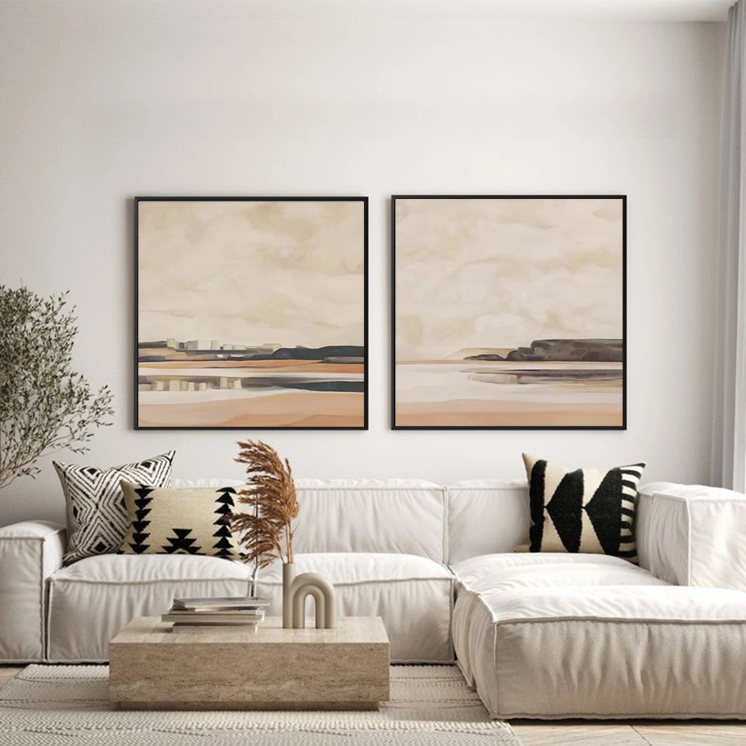 Abstract Canvas Art Set of 2 #WS884