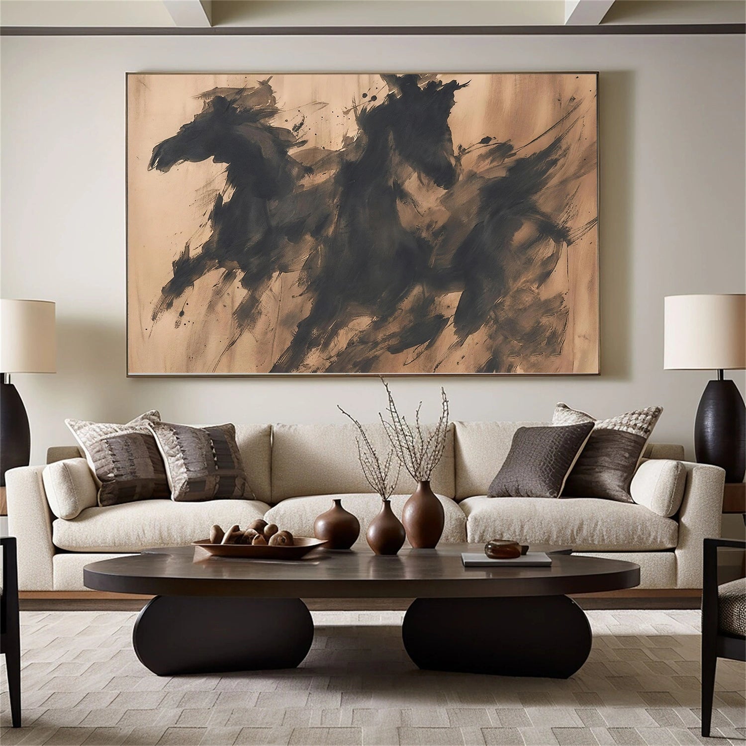 Abstract Animal Horse Wall Art #AL174