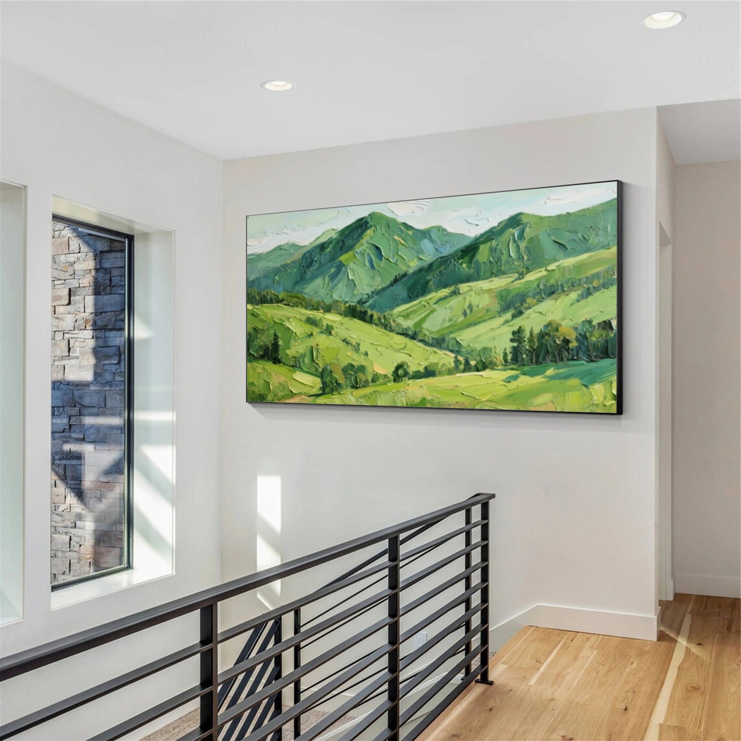 Abstract Mountain Canvas Art #MM280