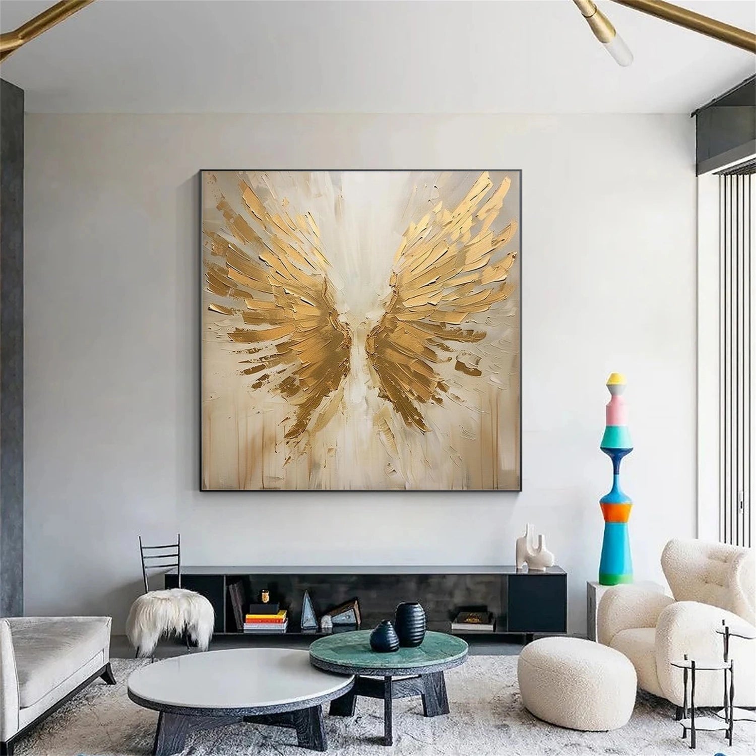 Abstract Angel Wing Textured Painting #AP051