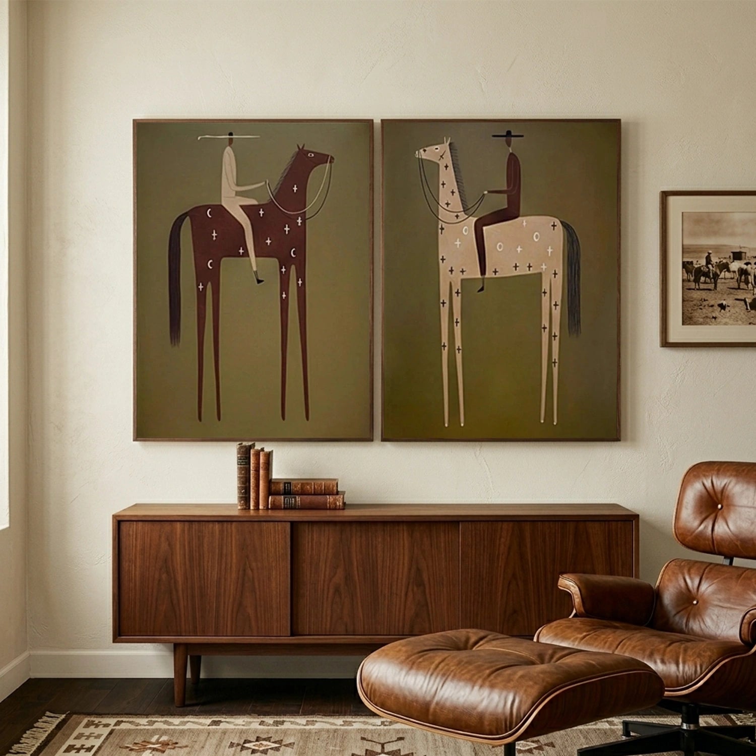 Vintage Americana Art Set of 2 #VA096