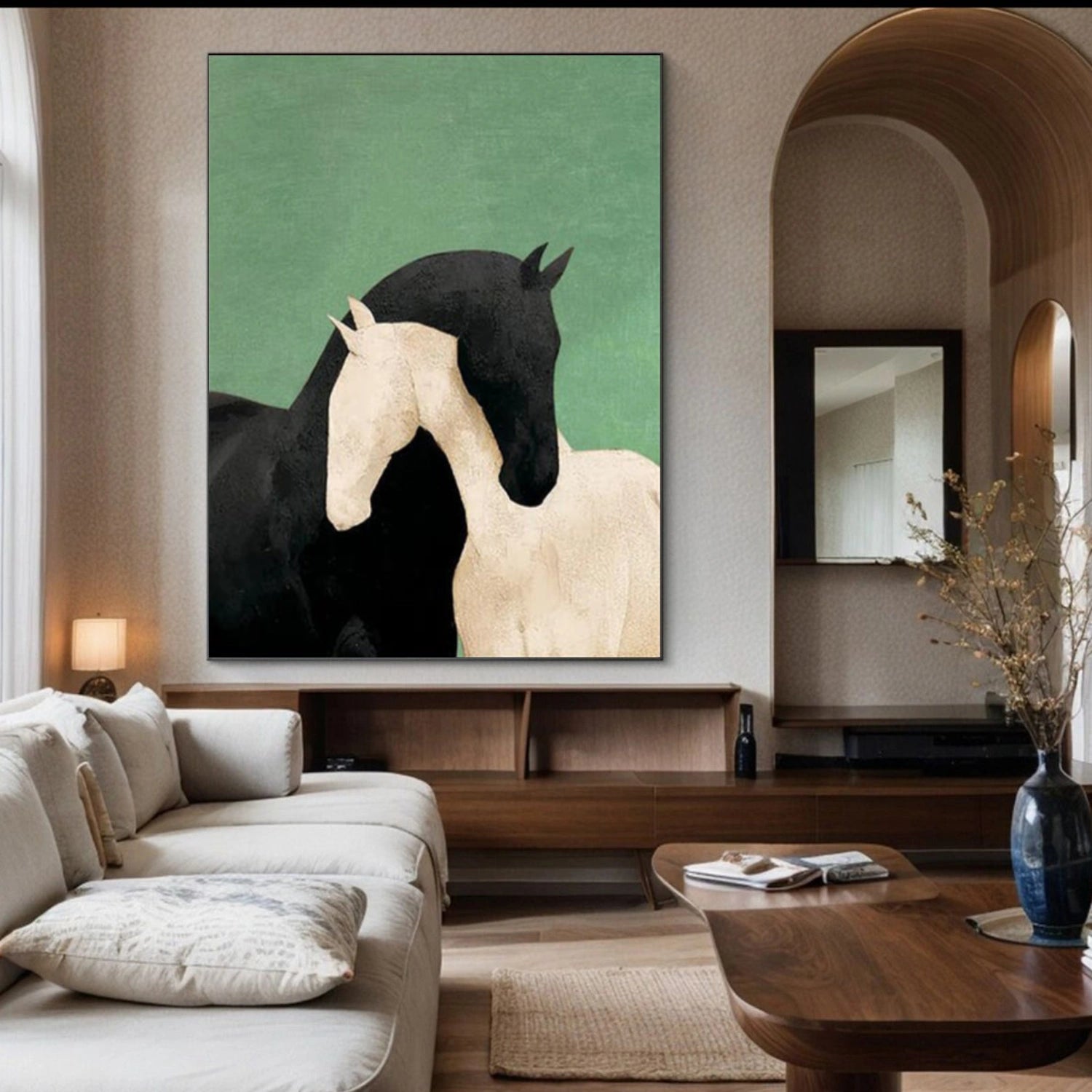 Abstract Animal Horse Wall Art #AL178