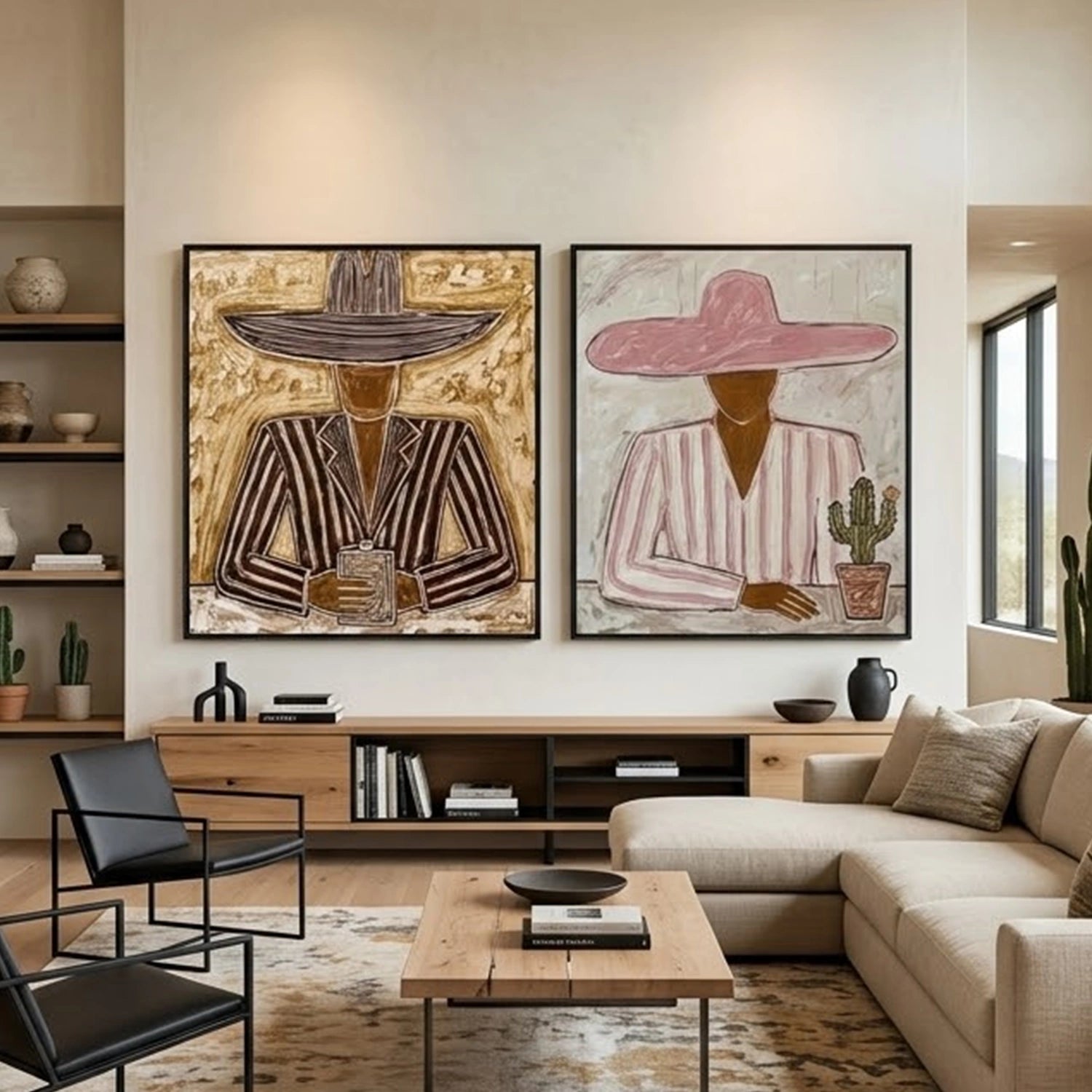 Vintage Americana Art Set of 2 #VA048