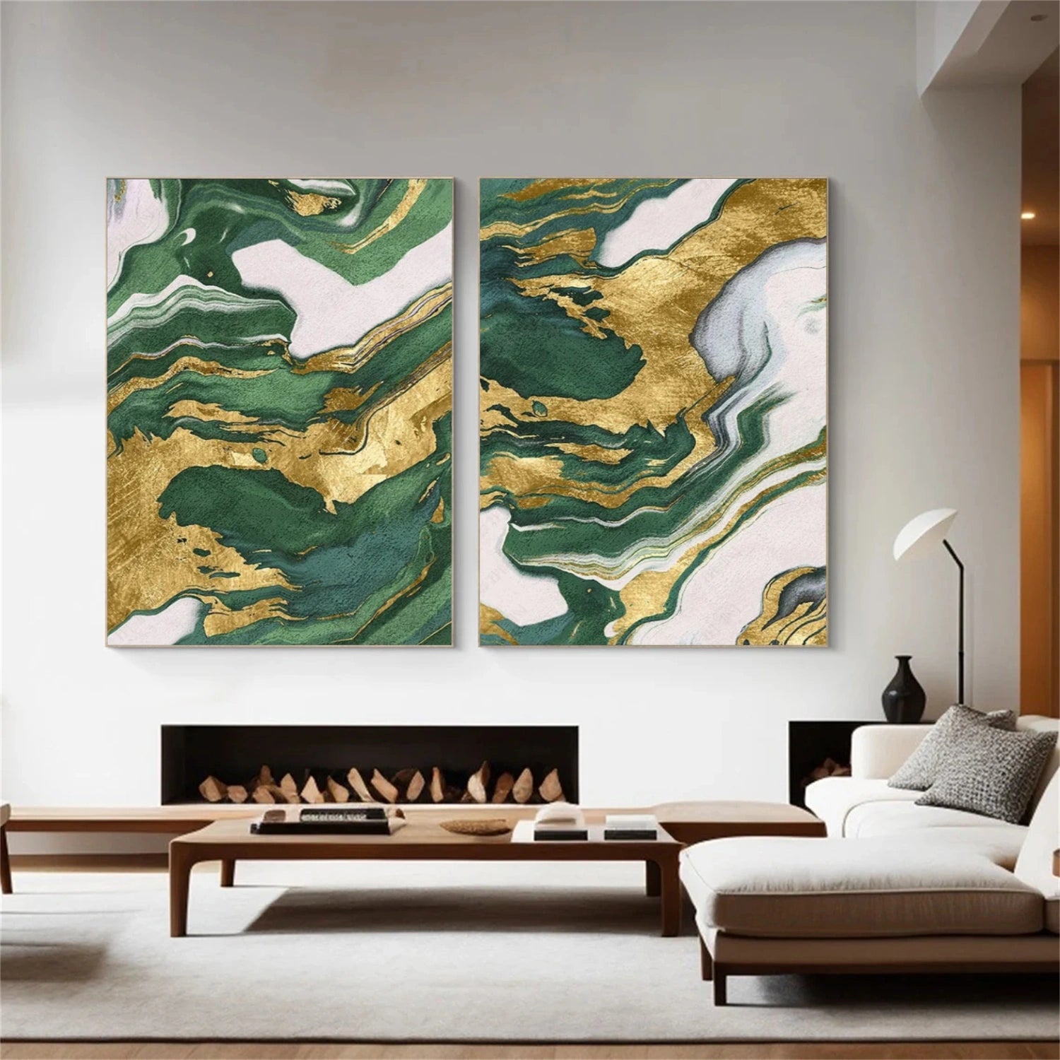 Abstract Canvas Art Set of 2 #WS858
