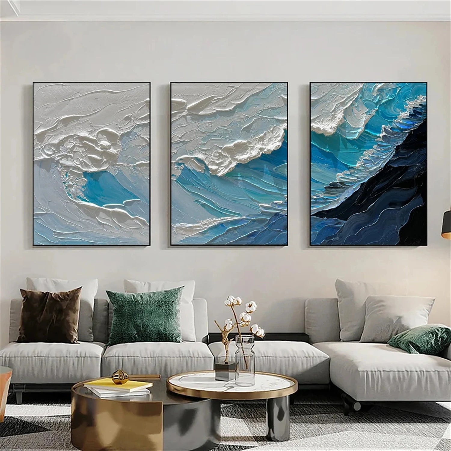 Minimalist Sea & Sky Art  Set of 3#MS077