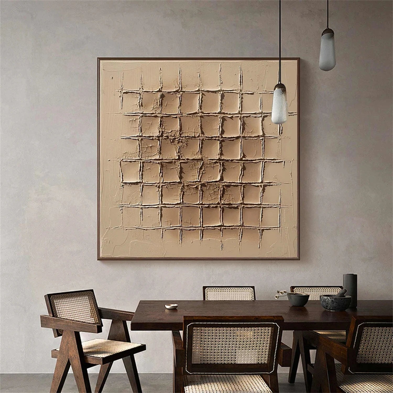 Minimalist Brown & Beige Art #MB016