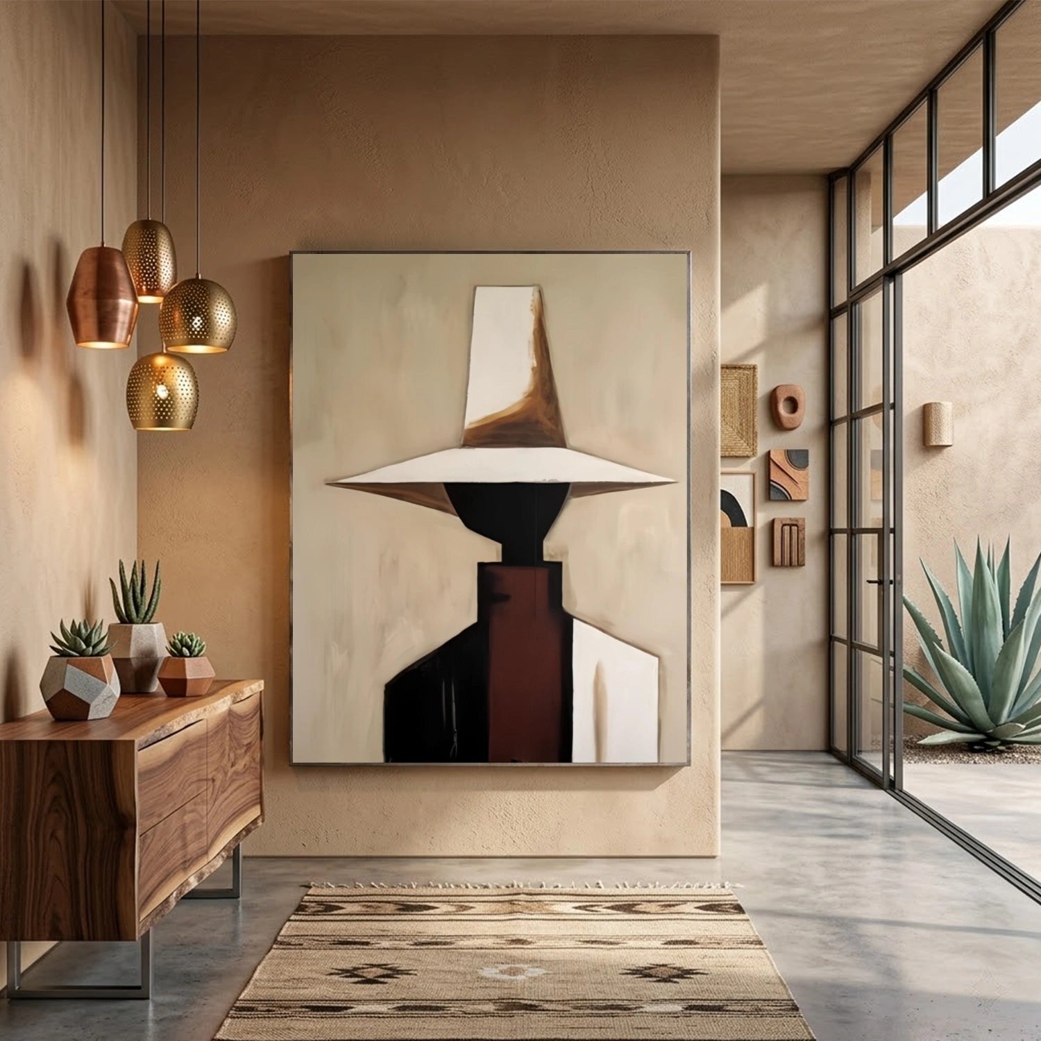 Abstract Portrait Wall Art #AP135