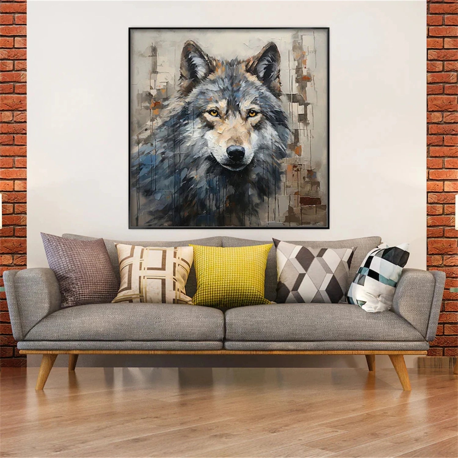 Colorful Abstract Animal Wall Art #AL077