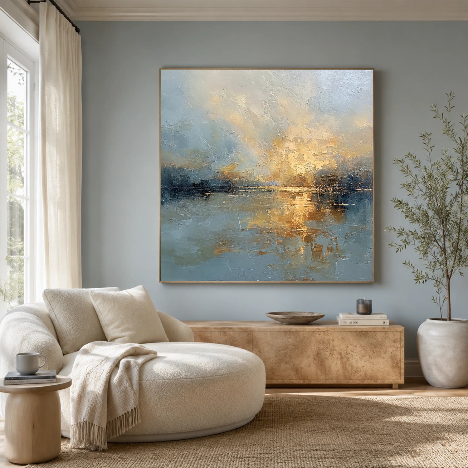Sea & Sky Abstract Wall Art #MS341