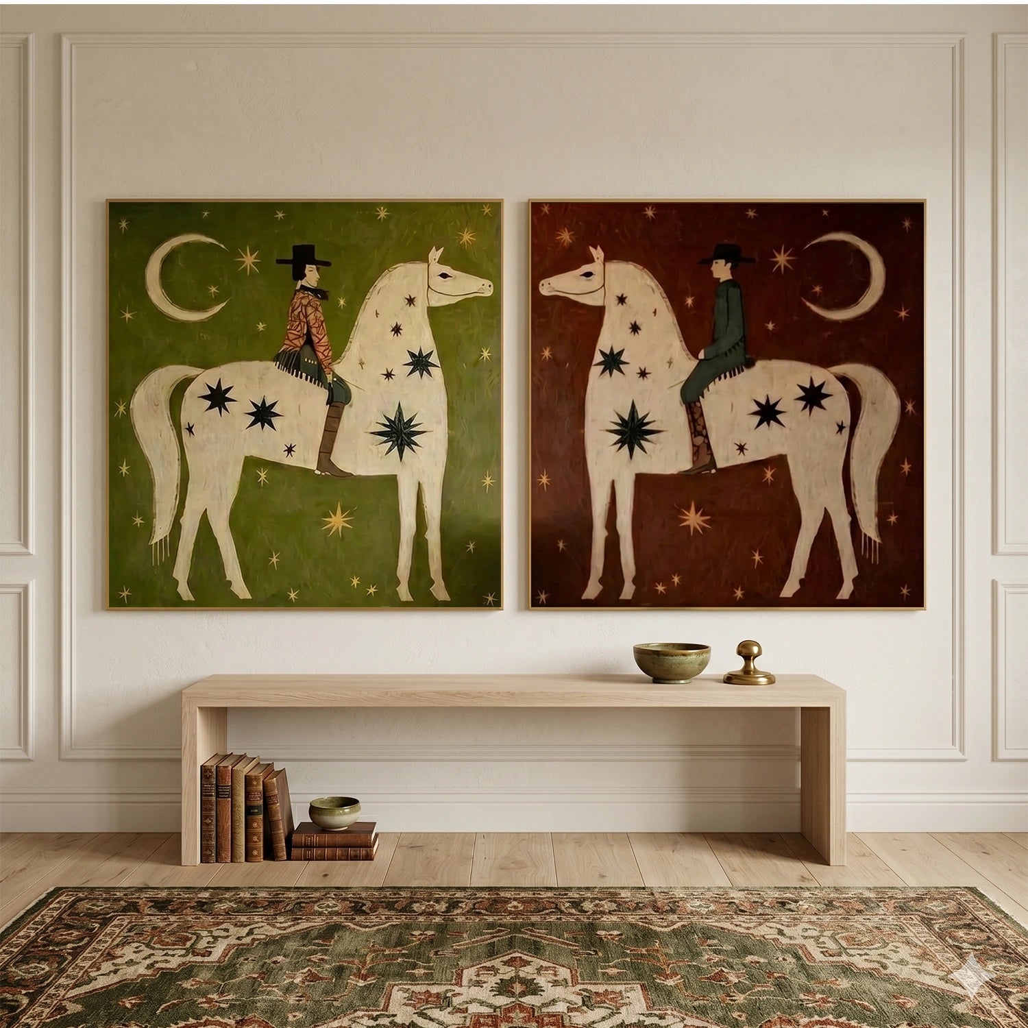 Vintage Americana Art Set of 2 #VA123