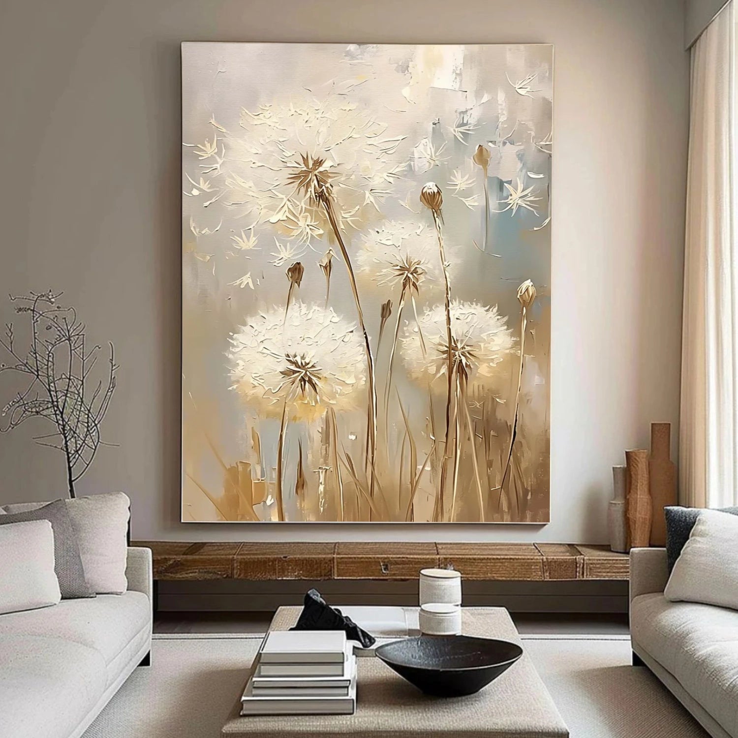 Flower & Tree Abstract Textured Wall Art #ML204