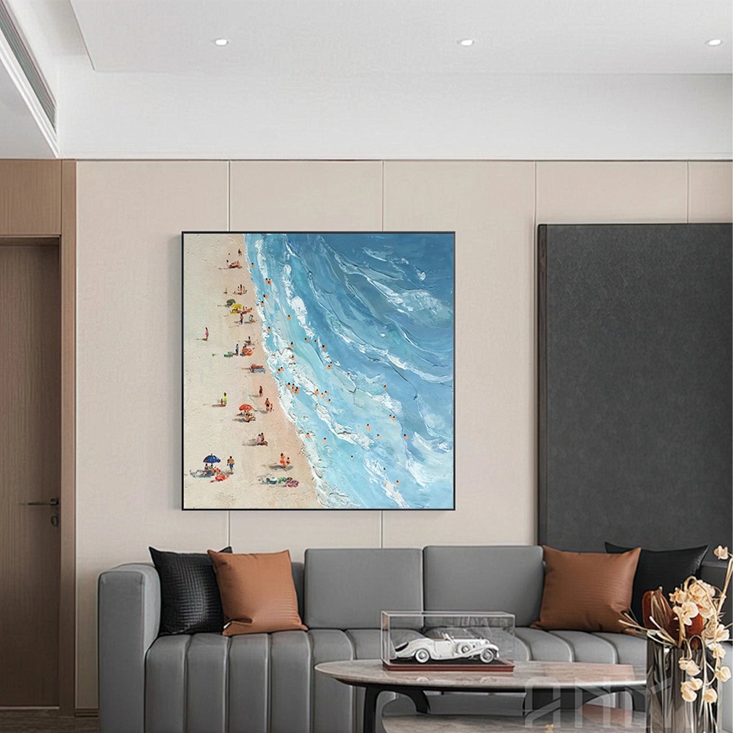 Swimming Sport Textured Wall Art #SA026
