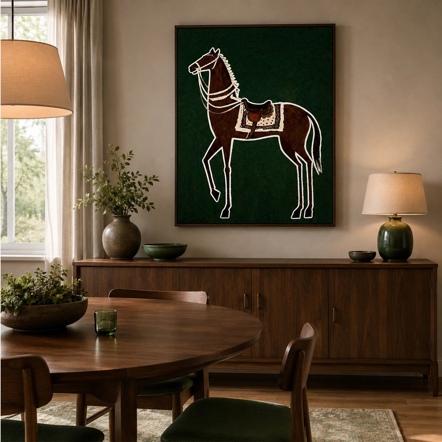 Abstract Animal Horse Wall Art #AL227
