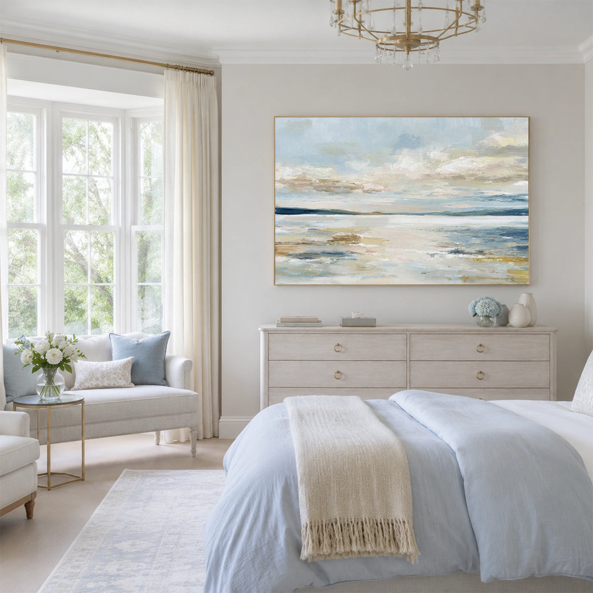 Sea & Sky Abstract Wall Art #MS377
