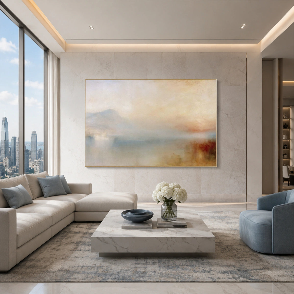 Sea & Sky Abstract Wall Art #MS378