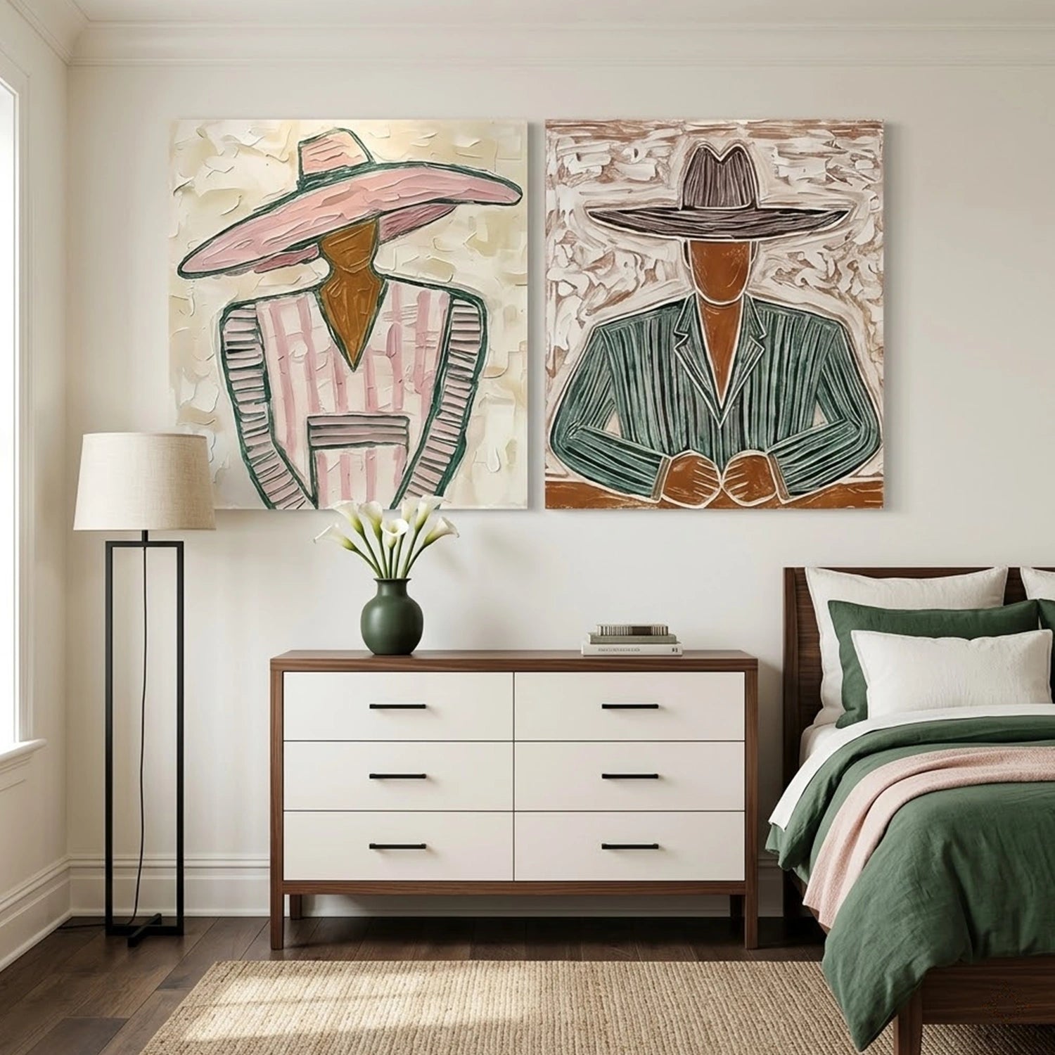 Vintage Americana Art Set of 2 #VA049