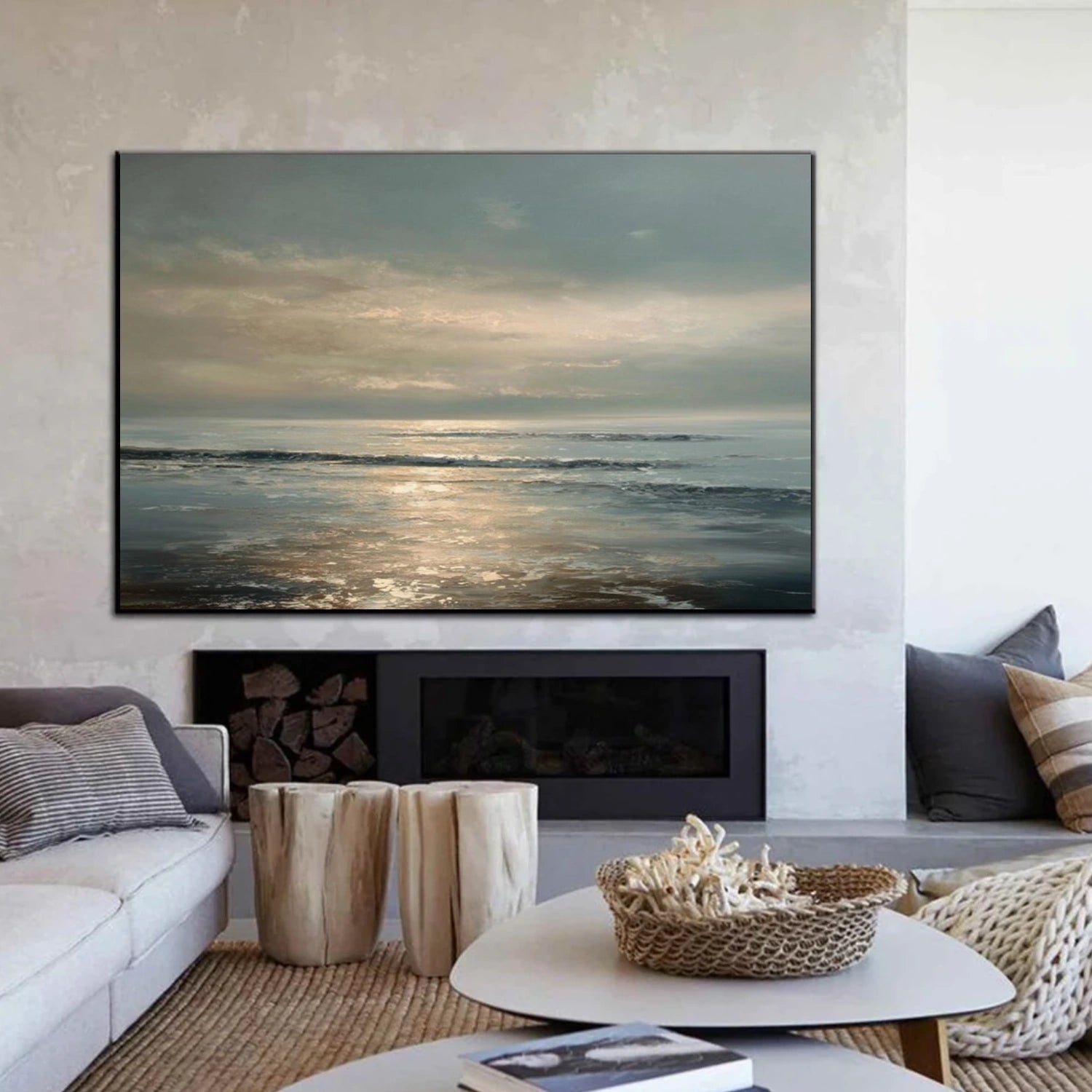 Sea & Sky Abstract Wall Art #MS189