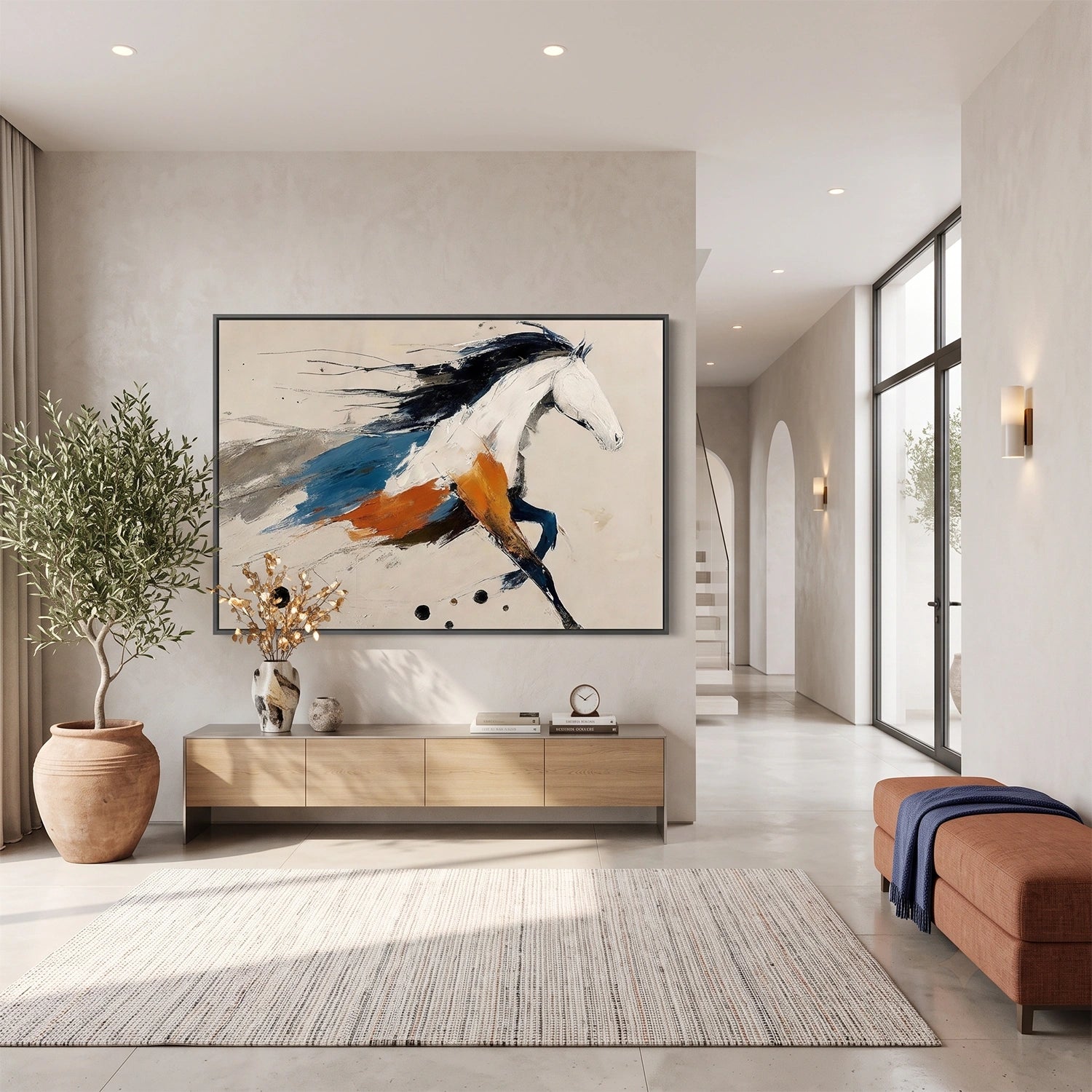 Abstract Animal Horse Wall Art #AL211