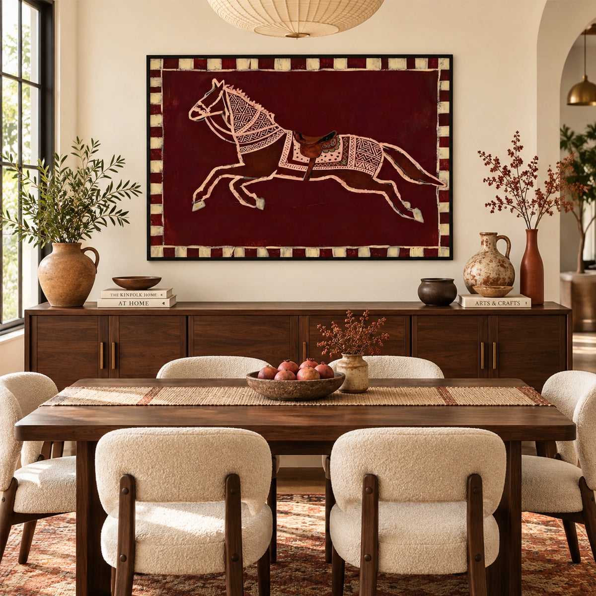 Abstract Animal Horse Wall Art #AL224