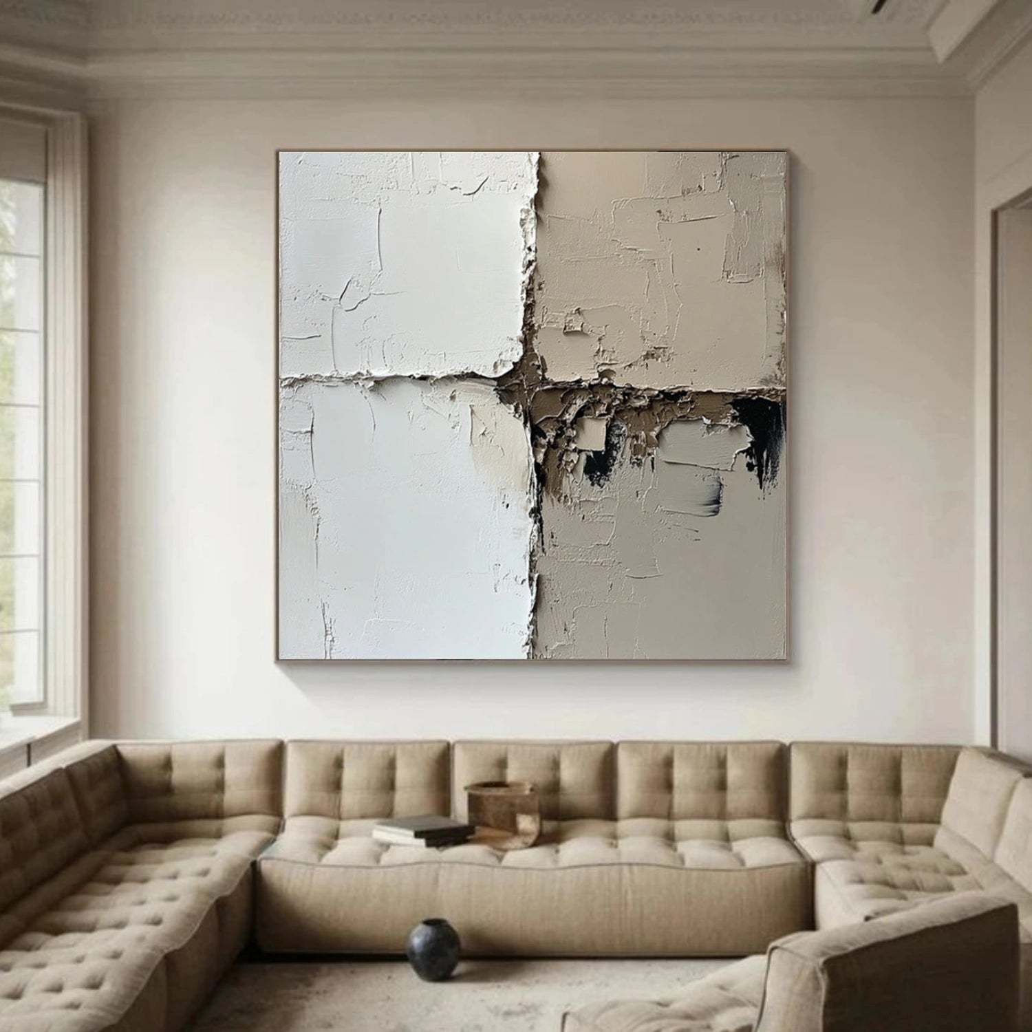 Abstract Textured Canvas Art #WS943