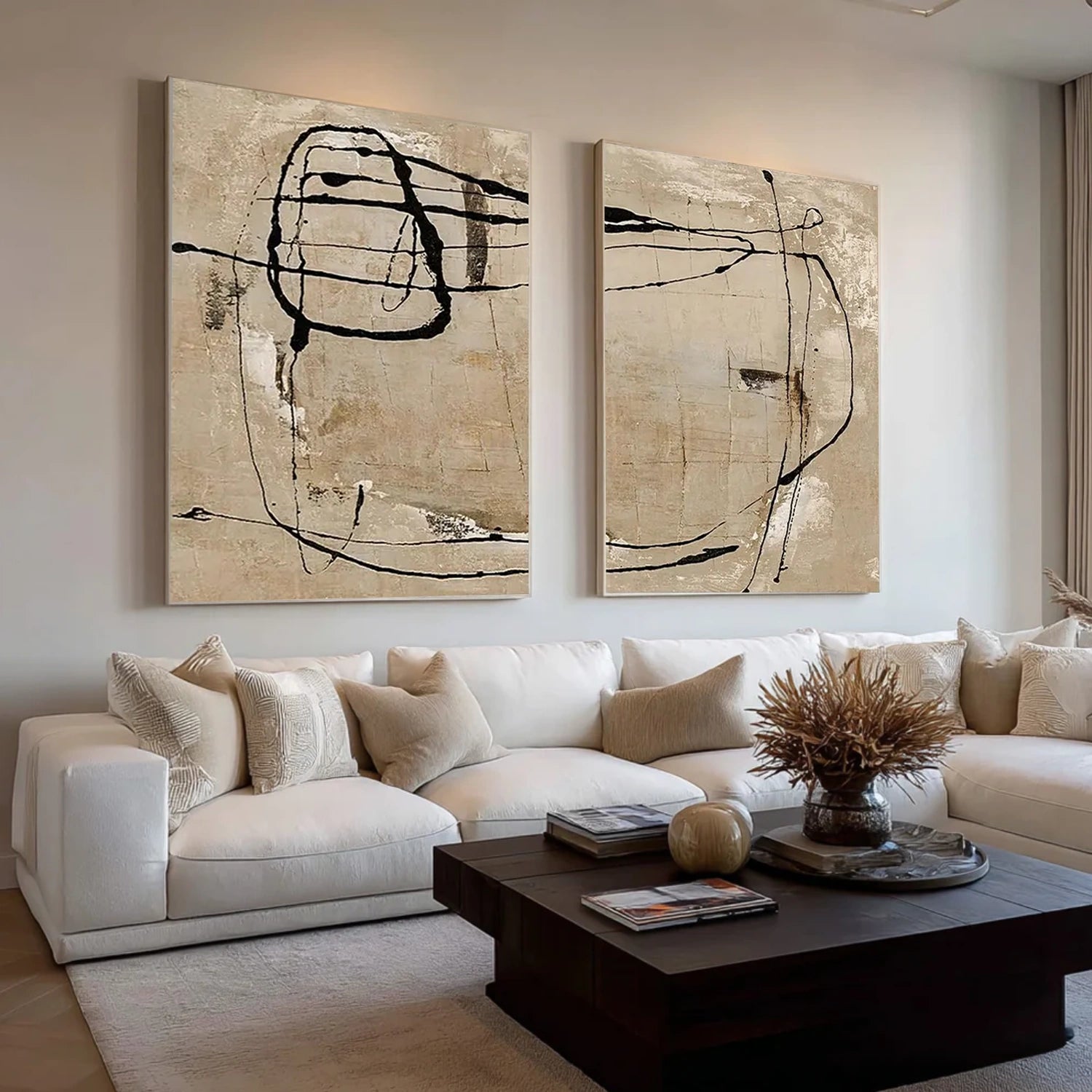 Wabi Sabi Canvas Art Set of 2 #WS853