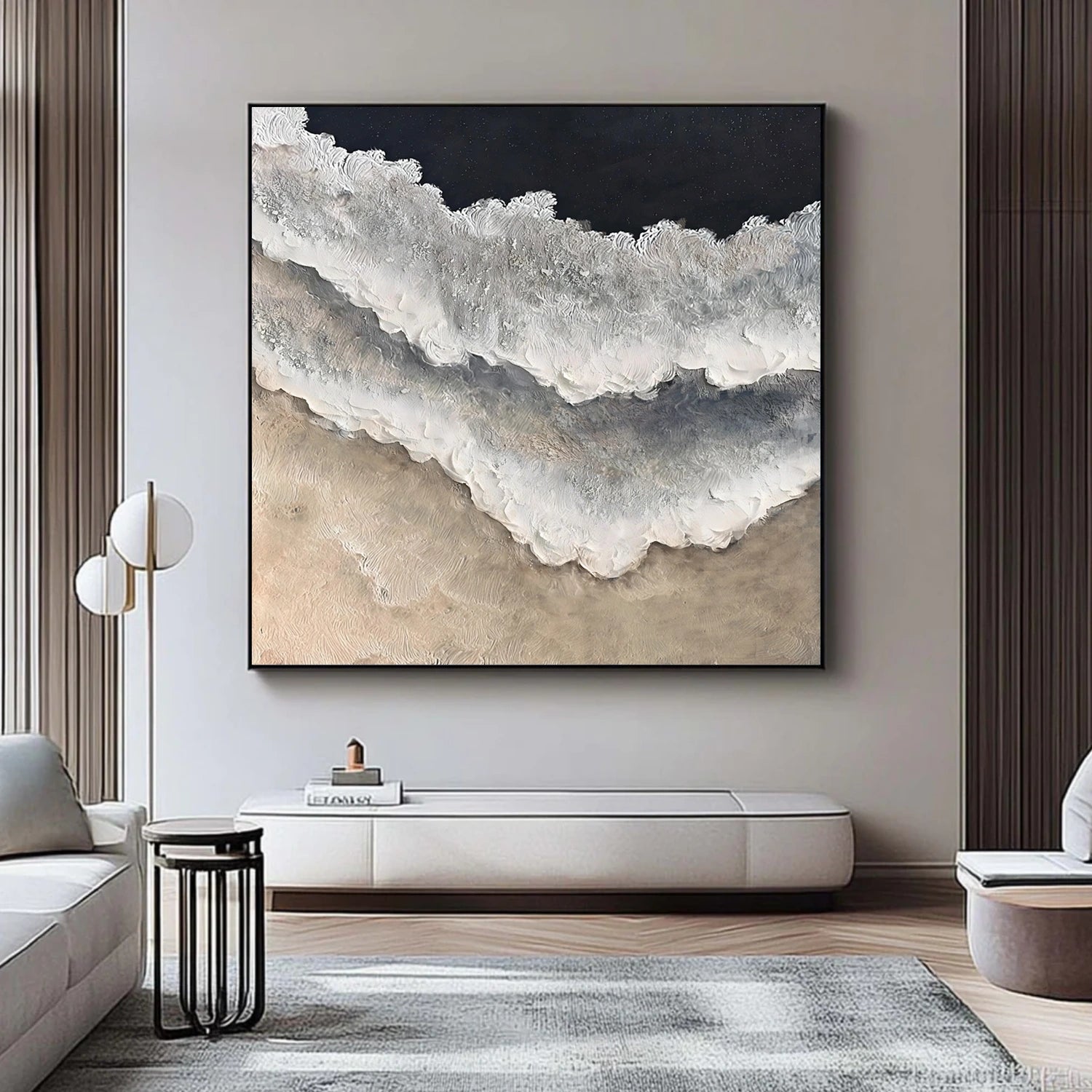 Sea & Sky Abstract Textured Wall Art #MS276
