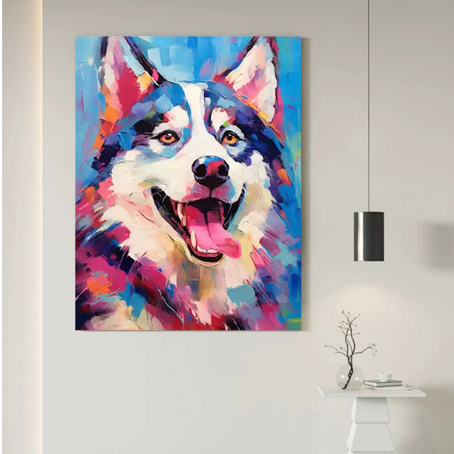 Abstract Animal Dog Wall Art #AL115