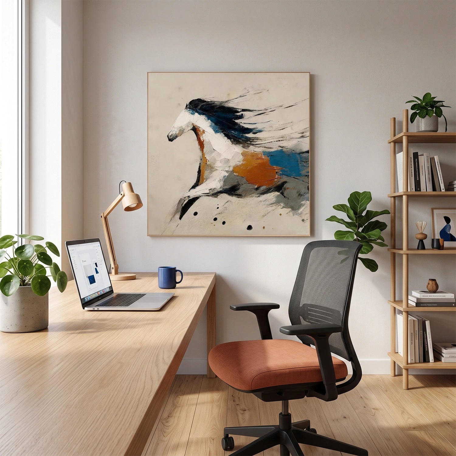 Abstract Animal Horse Wall Art #AL209