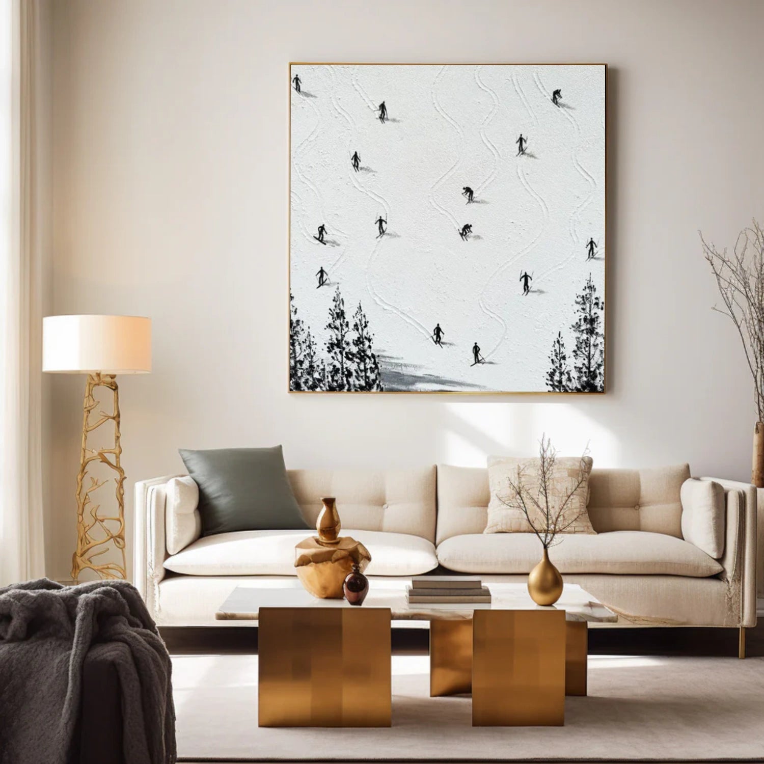Skiing Sport Wall Art #SA060