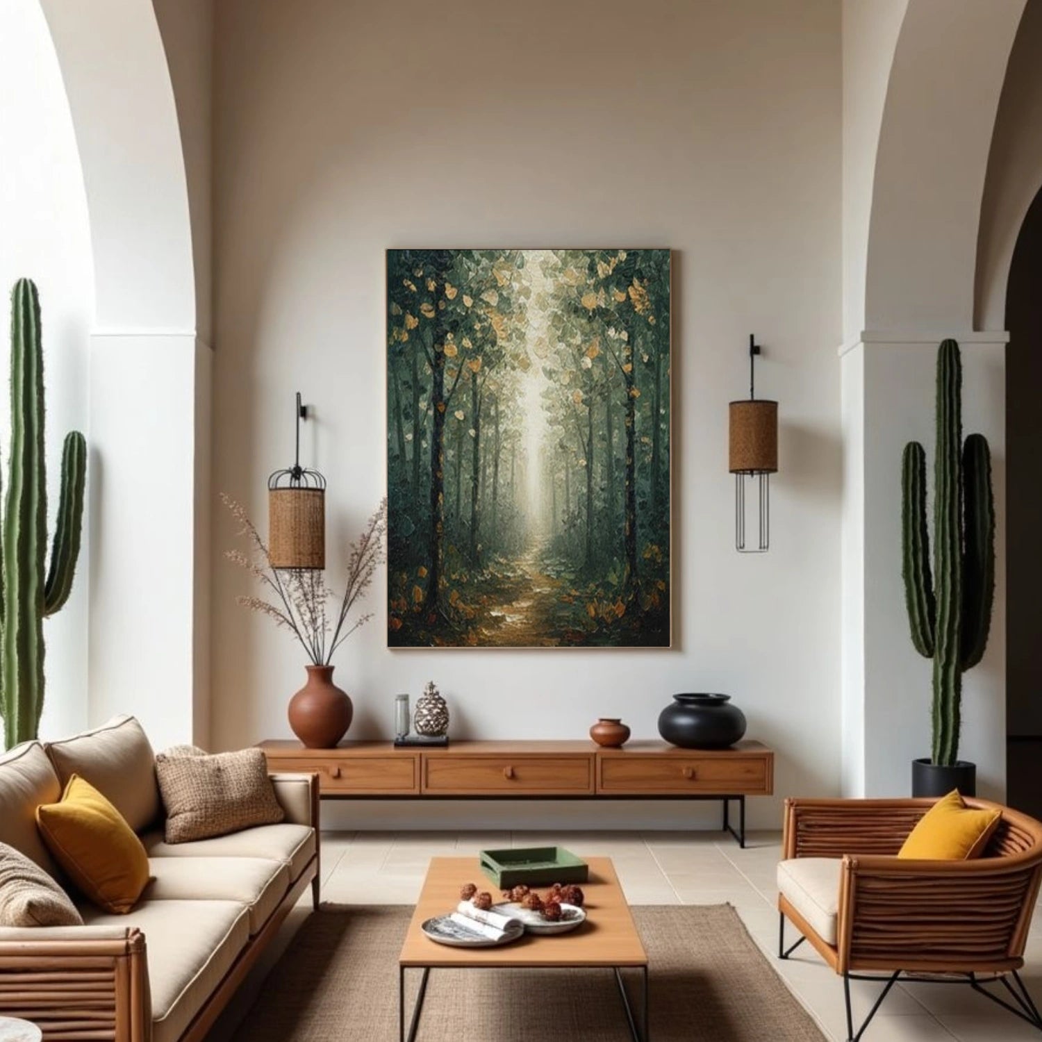 Flower & Tree Abstract Wall Art #ML245