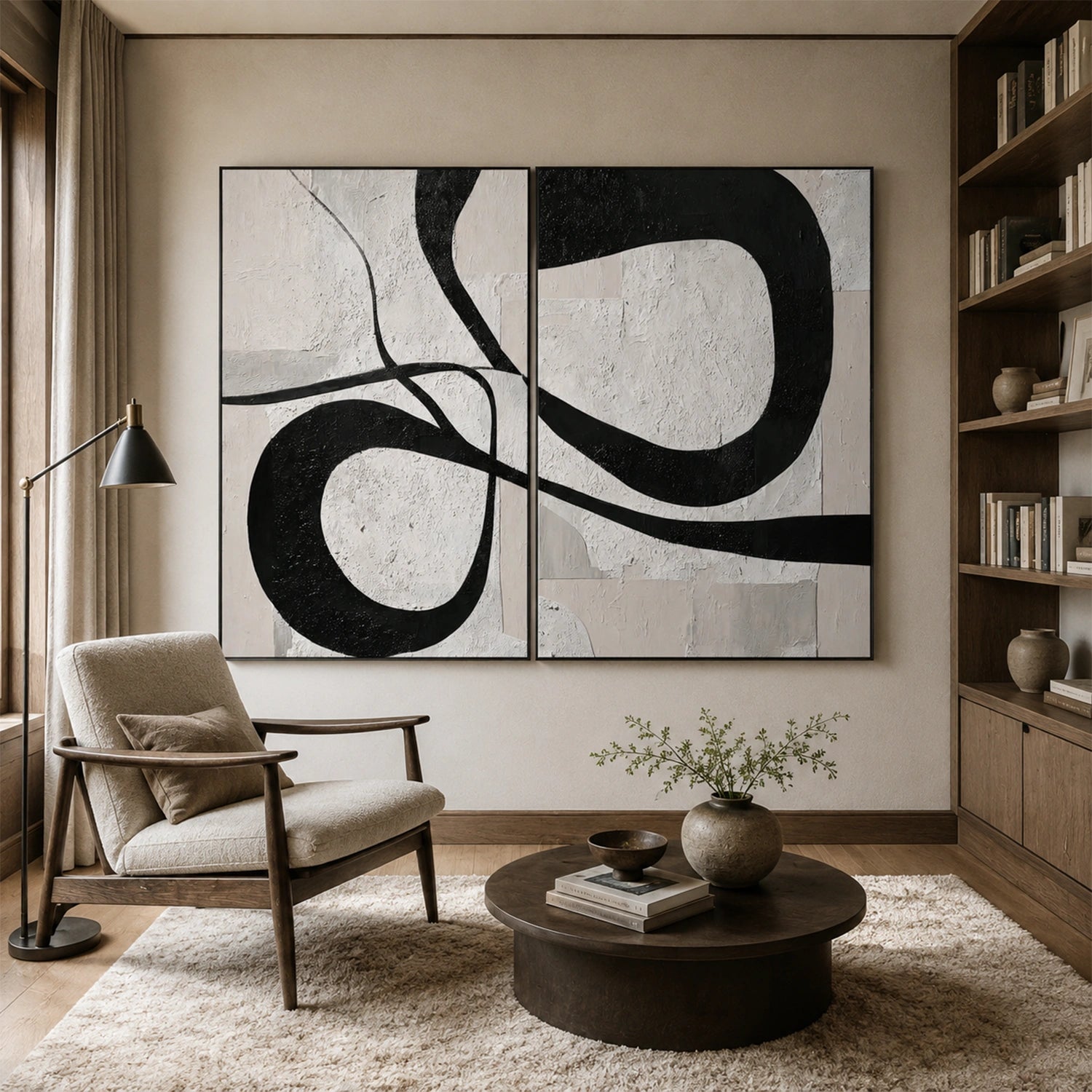 Wabi Sabi Canvas Art Set of 2 #WS1103