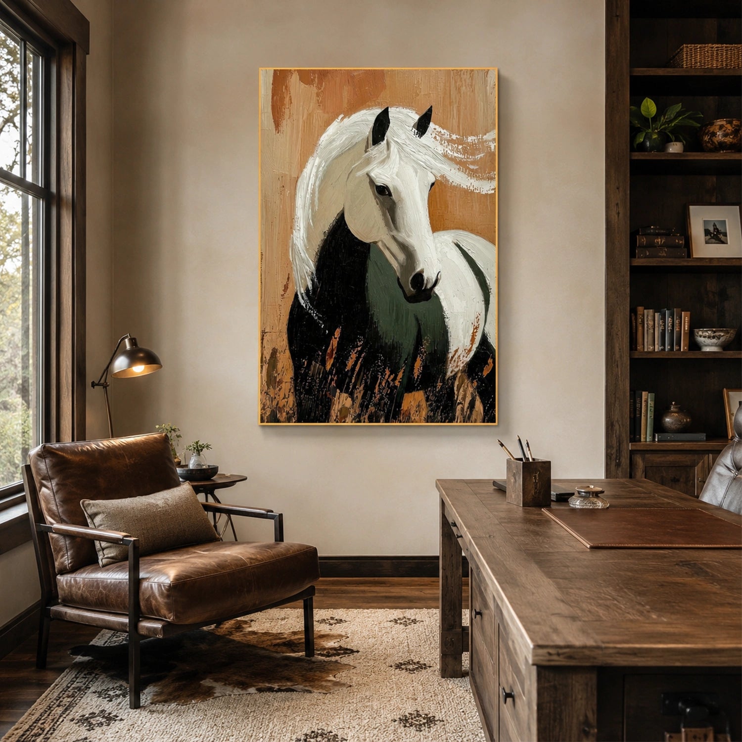 Abstract Animal Horse Wall Art #AL226