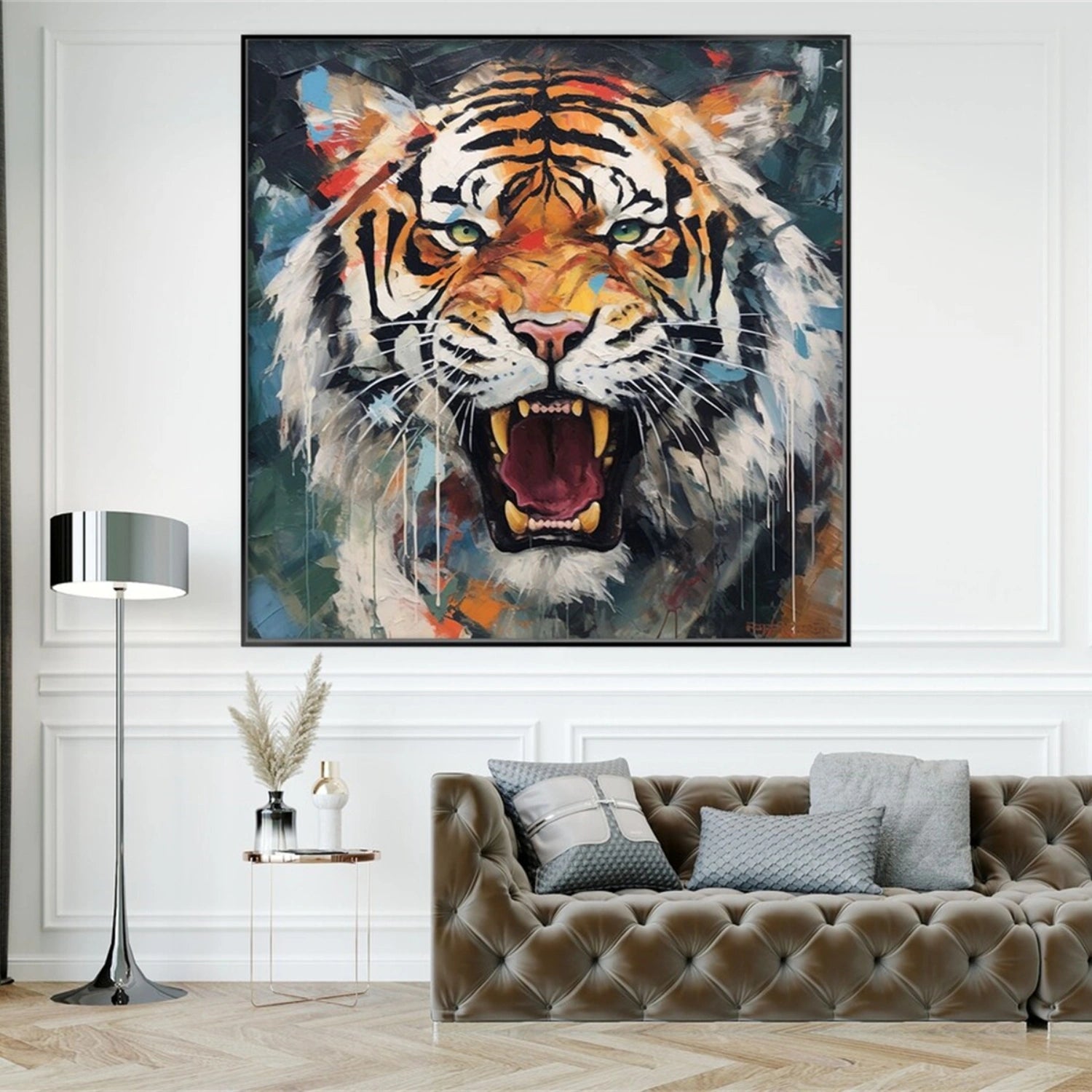 Colorful Abstract Animal Wall Art #AL082